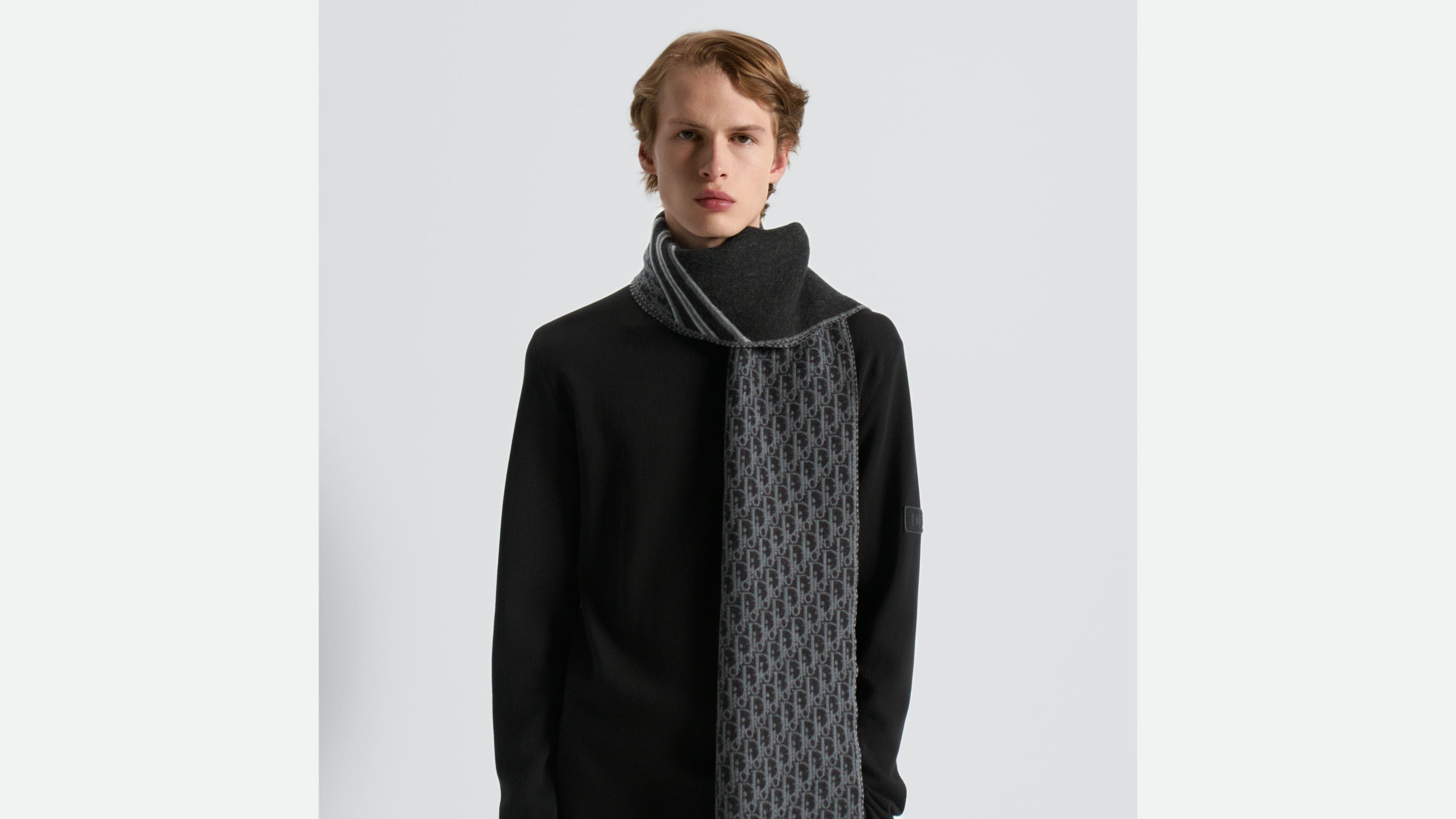 DIOR | マフラー ディオール オブリーク ウール