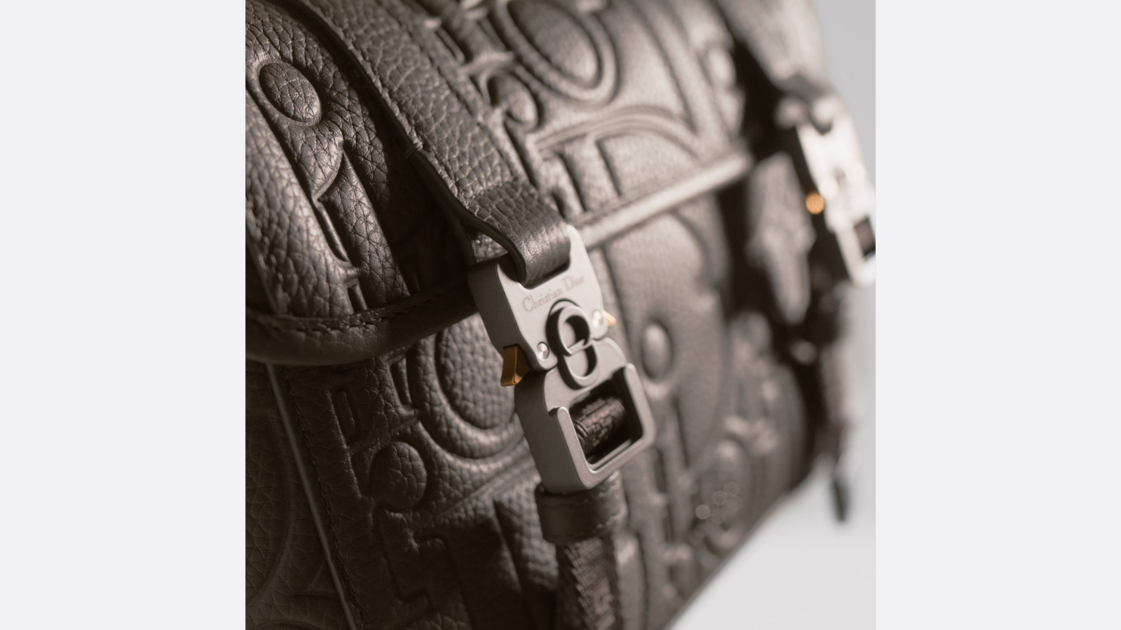 Dior Hit the Road Messenger Bag with Flap Gray Dior Gravity