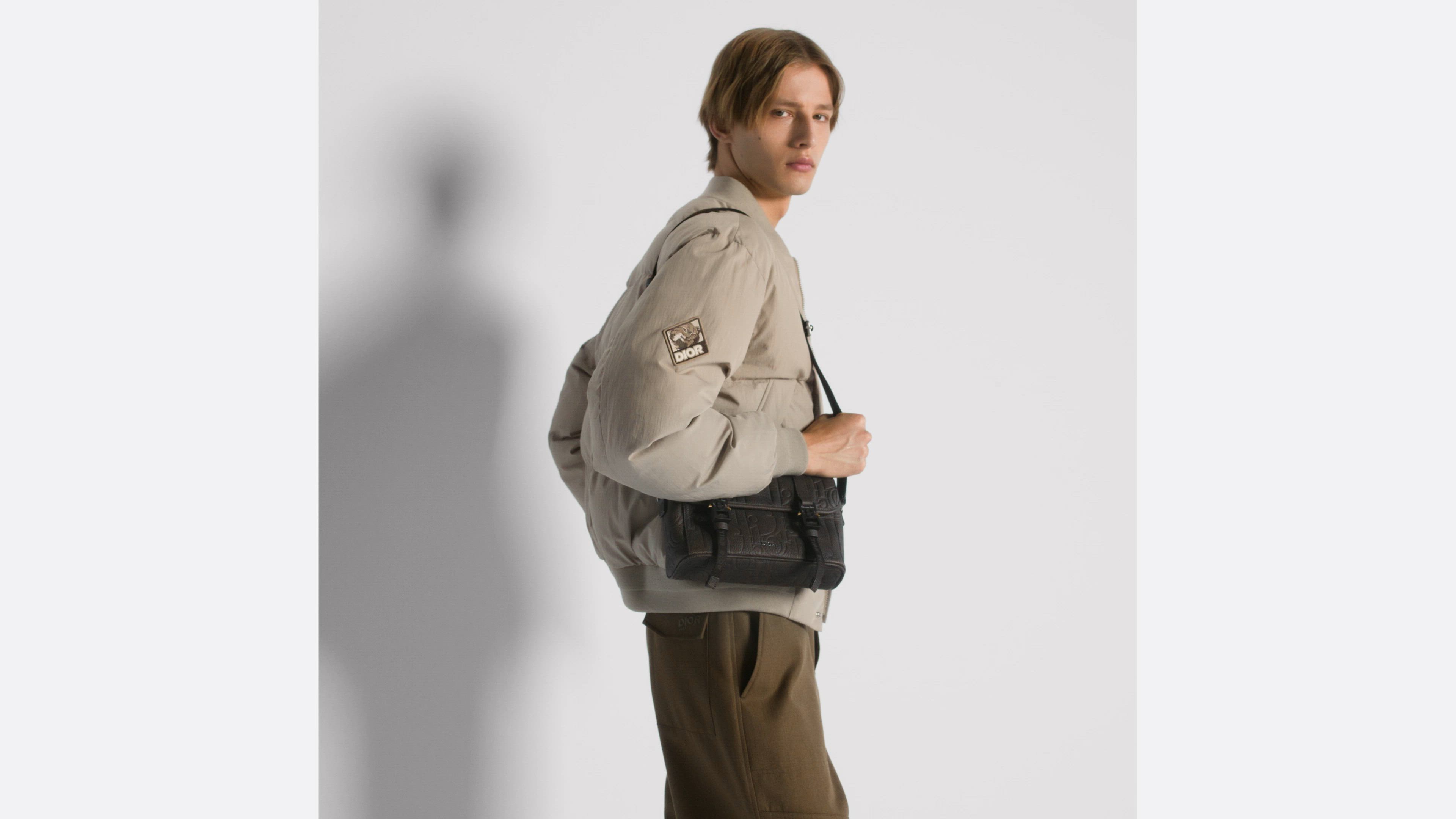 Dior Hit the Road Messenger Bag with Flap Brown Dior Gravity