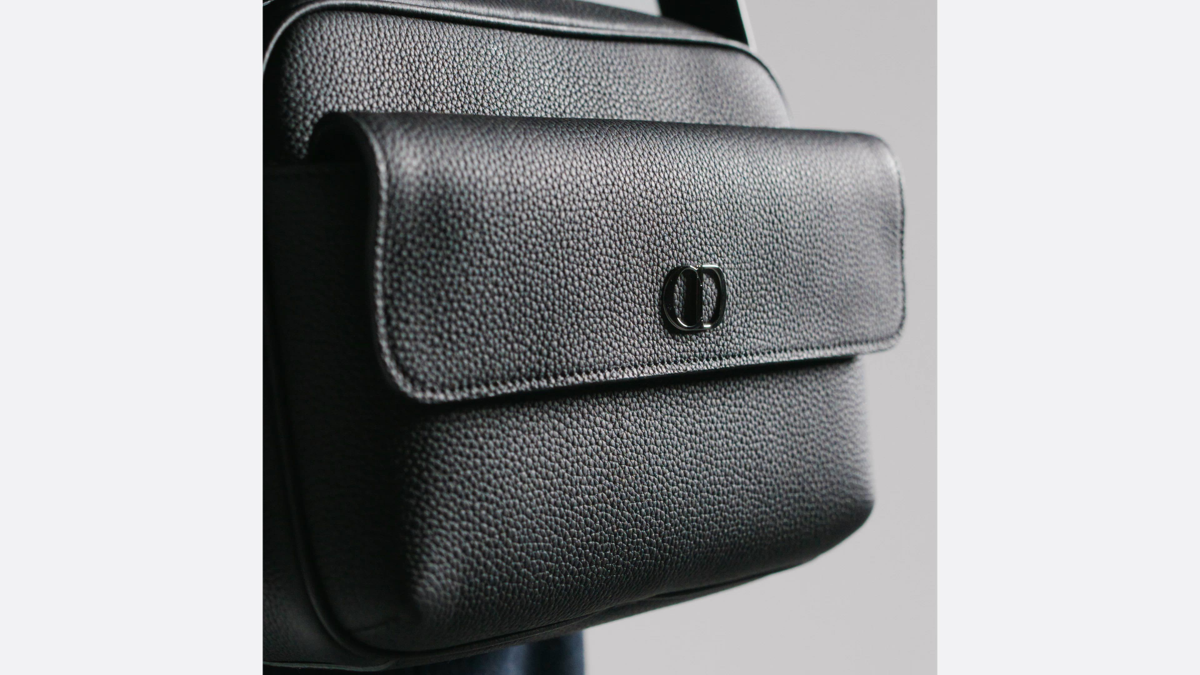 DIOR | CD Icon ジップ付き メッセンジャーバッグ マット グレインド