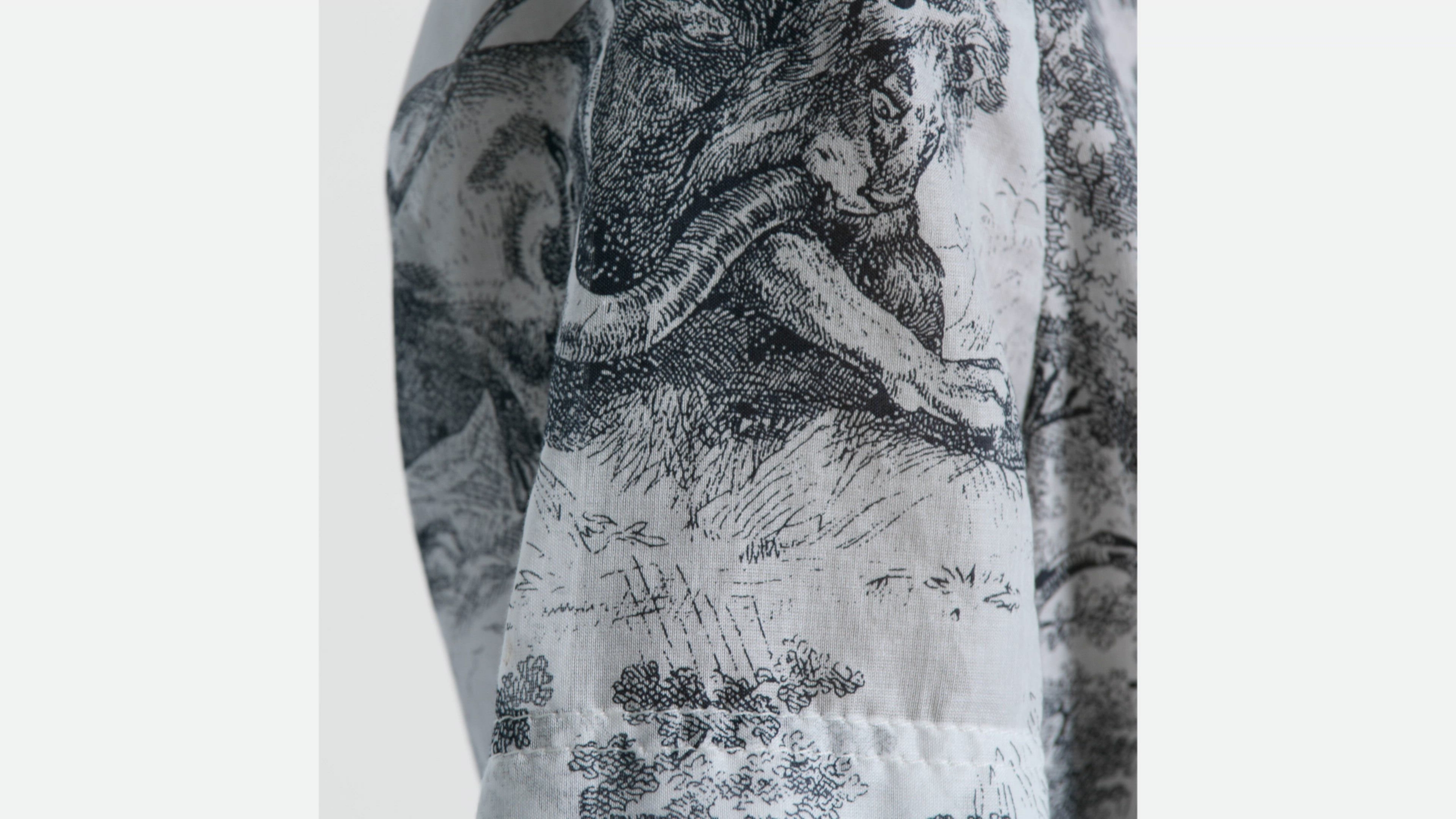 DIOR | ミディシャツドレス トワル ドゥ ジュイ コットンモスリン