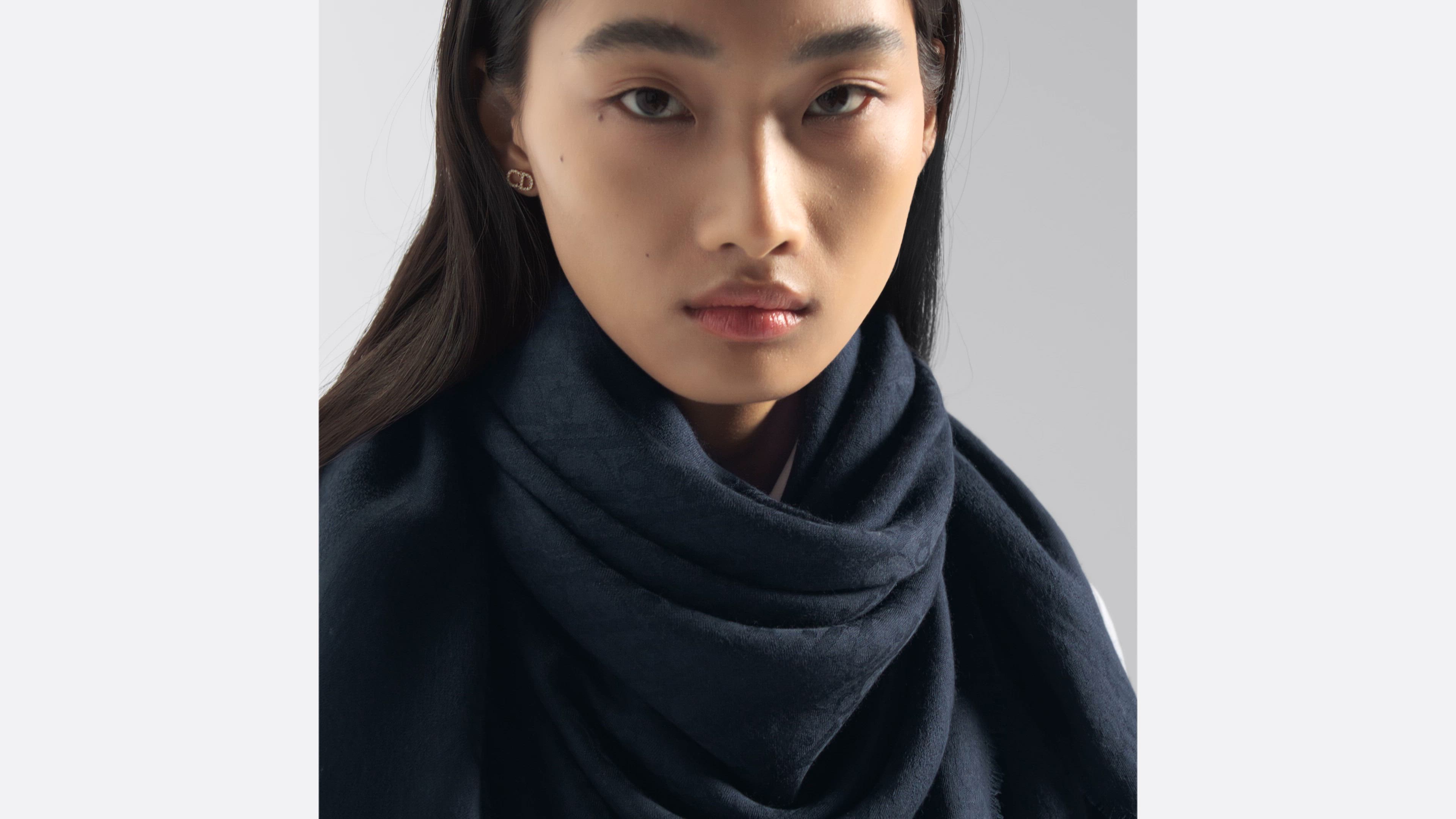 DIOR | ショール ディオール オブリーク シルク・ウール・カシミヤ