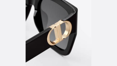 30Montaigne S8U Black Square Sunglasses | DIOR