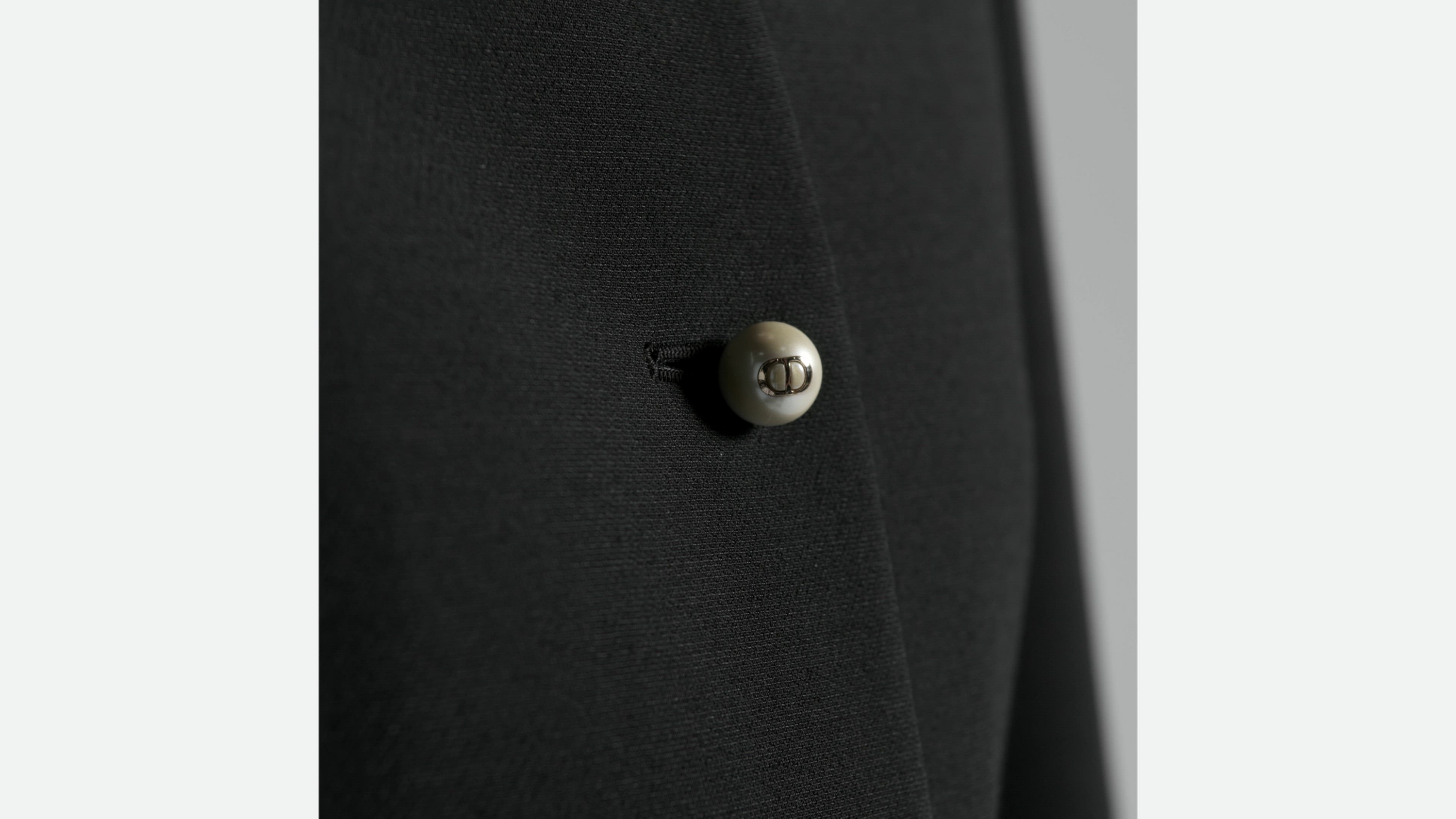 クリスチャンディオール 2018 ウールシルク ダブル バージャケット 42 黒 DIOR | 30 Montaigne バージャケット ダブルブレスト ウール