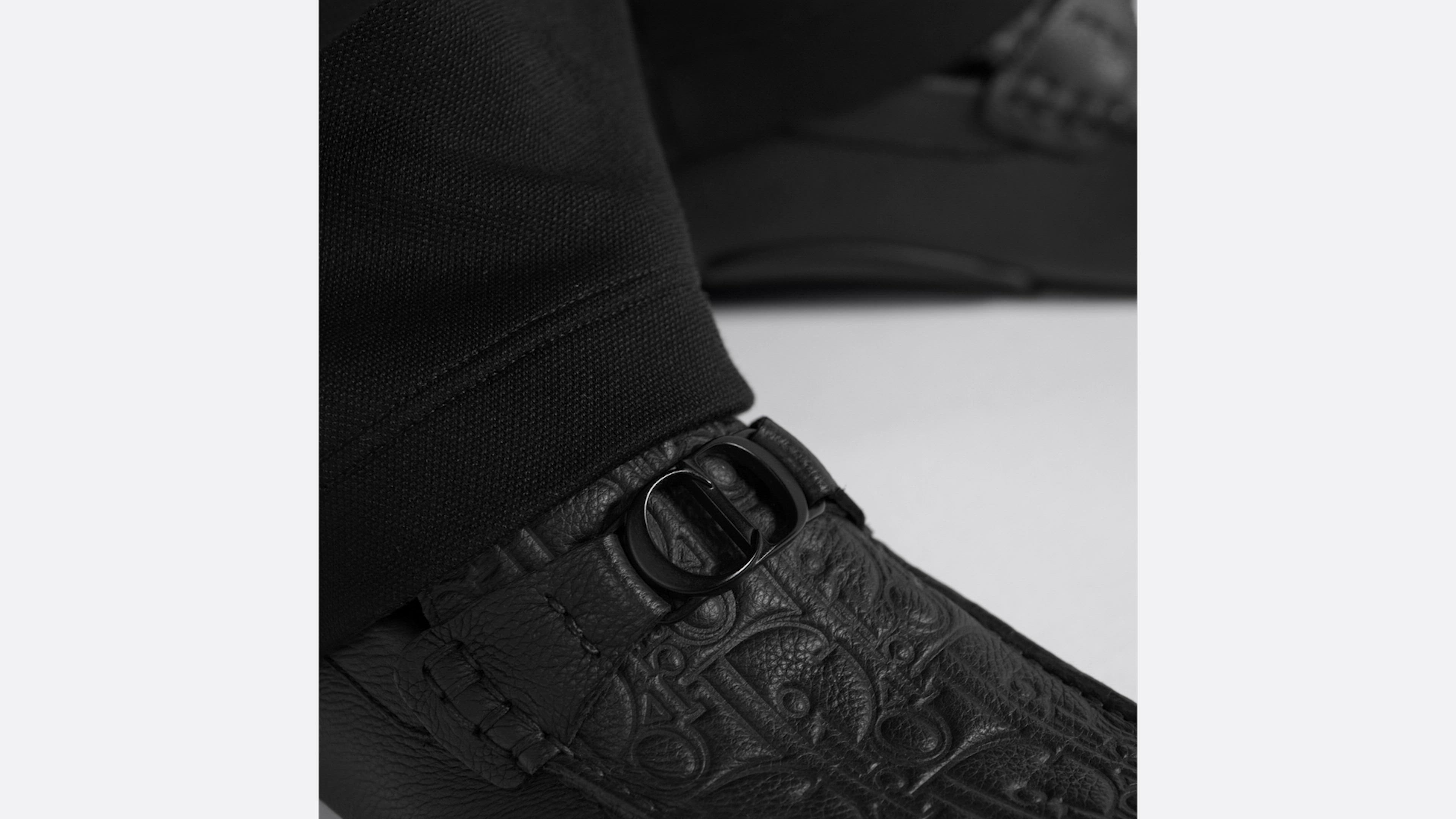 Dior Odéon Loafer Black Grained Calfskin and Black Dior Gravity