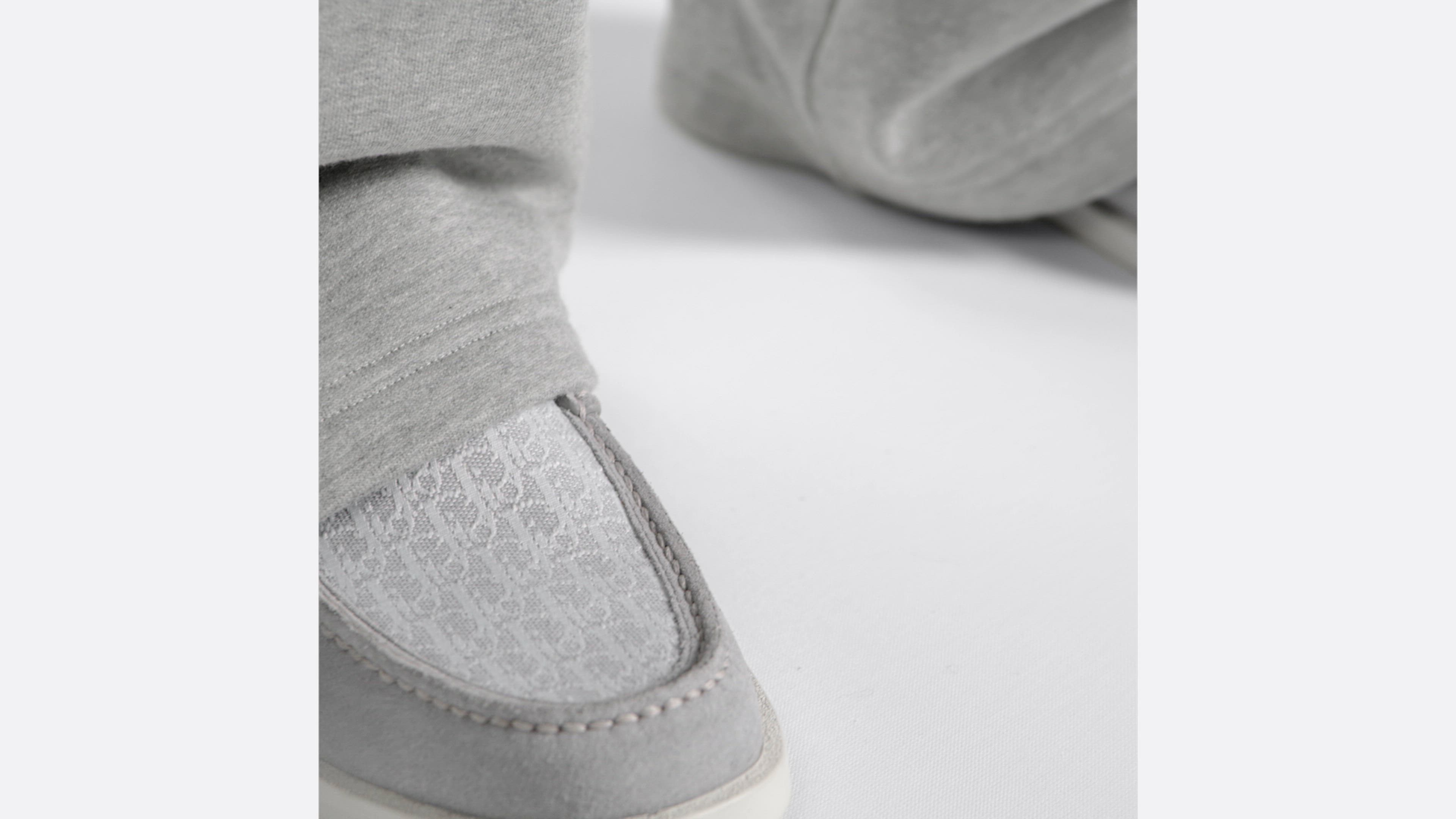 Dior Granville Loafer Dior Gray Suede and Dior Oblique Jacquard | DIOR