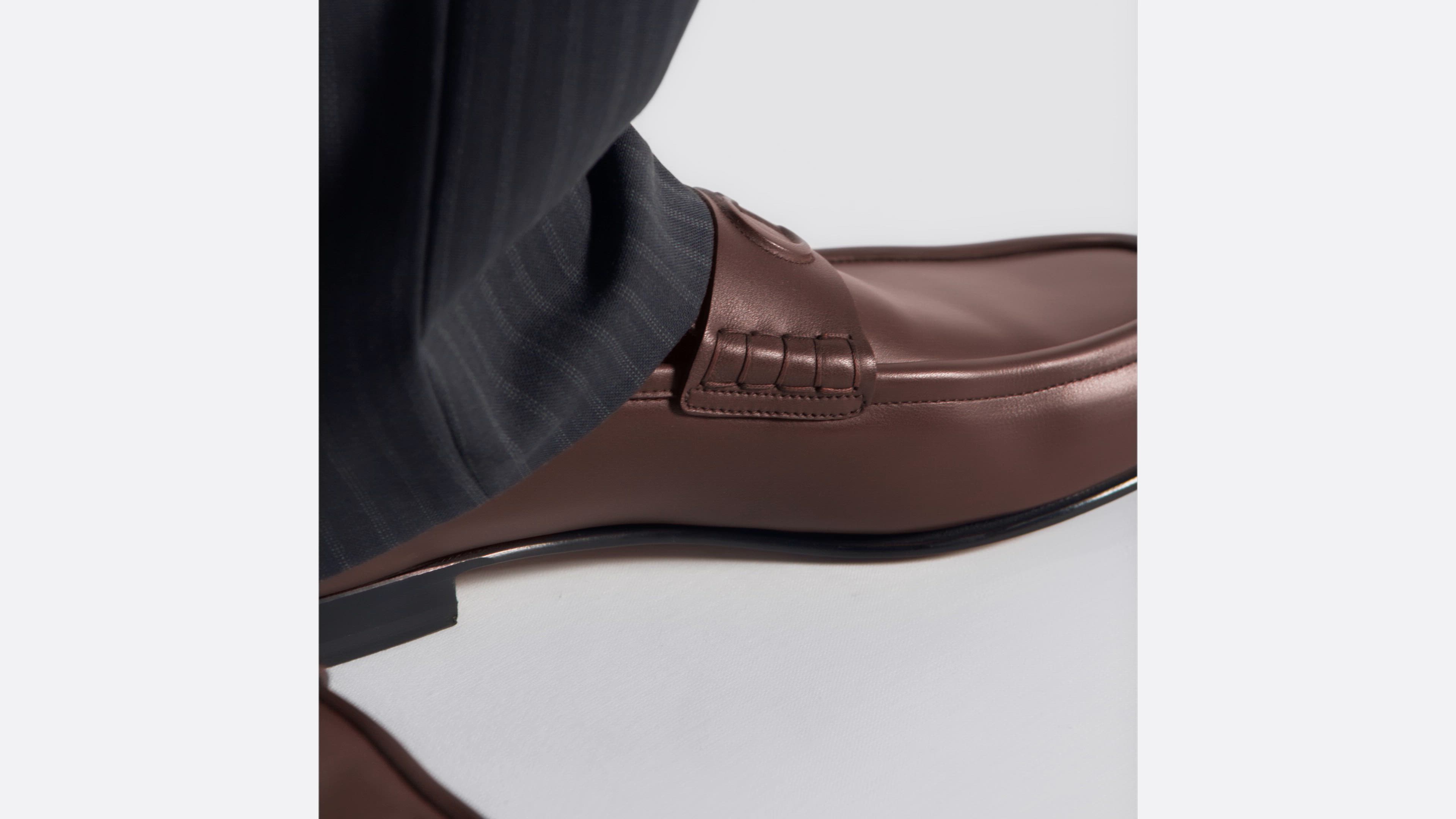 Dior Timeless Flex Loafer Brown Smooth Calfskin | DIOR