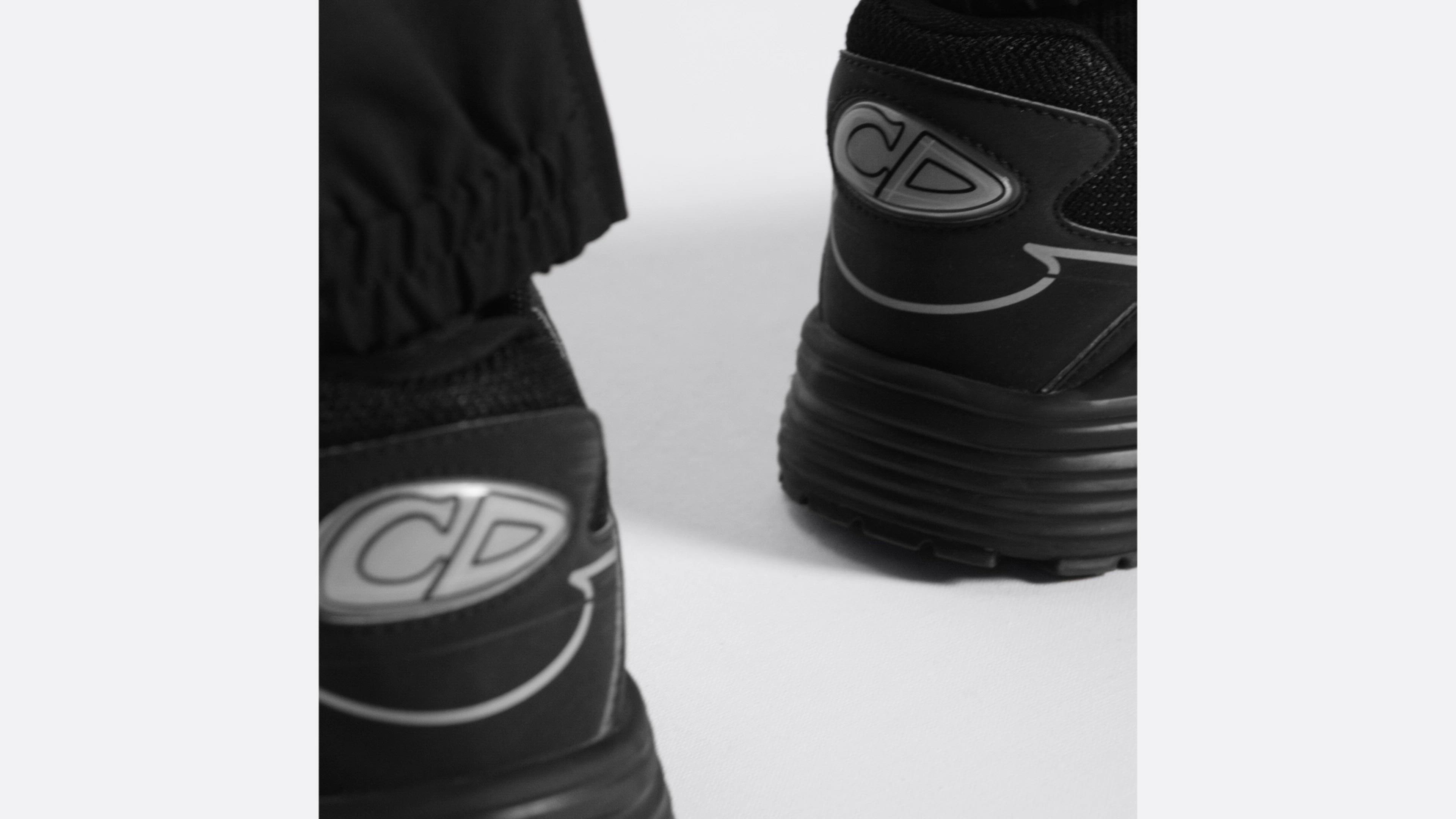 B30 Countdown Sneaker Black Technical Mesh and Black Technical