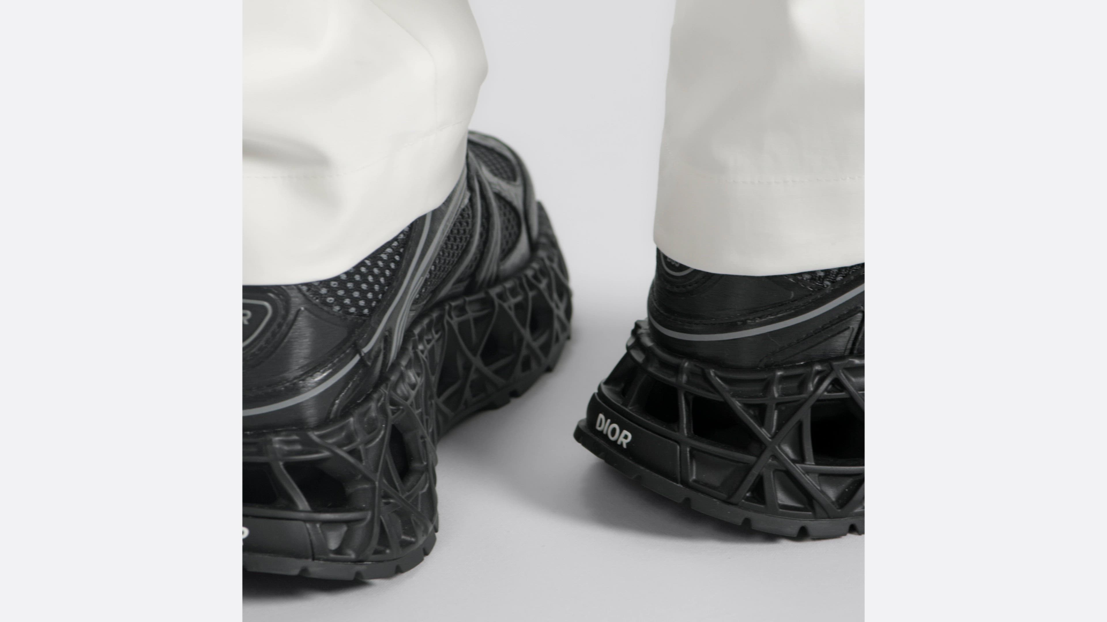 B35 NXXT Sneaker Black Technical Fabric and Black Technical Mesh