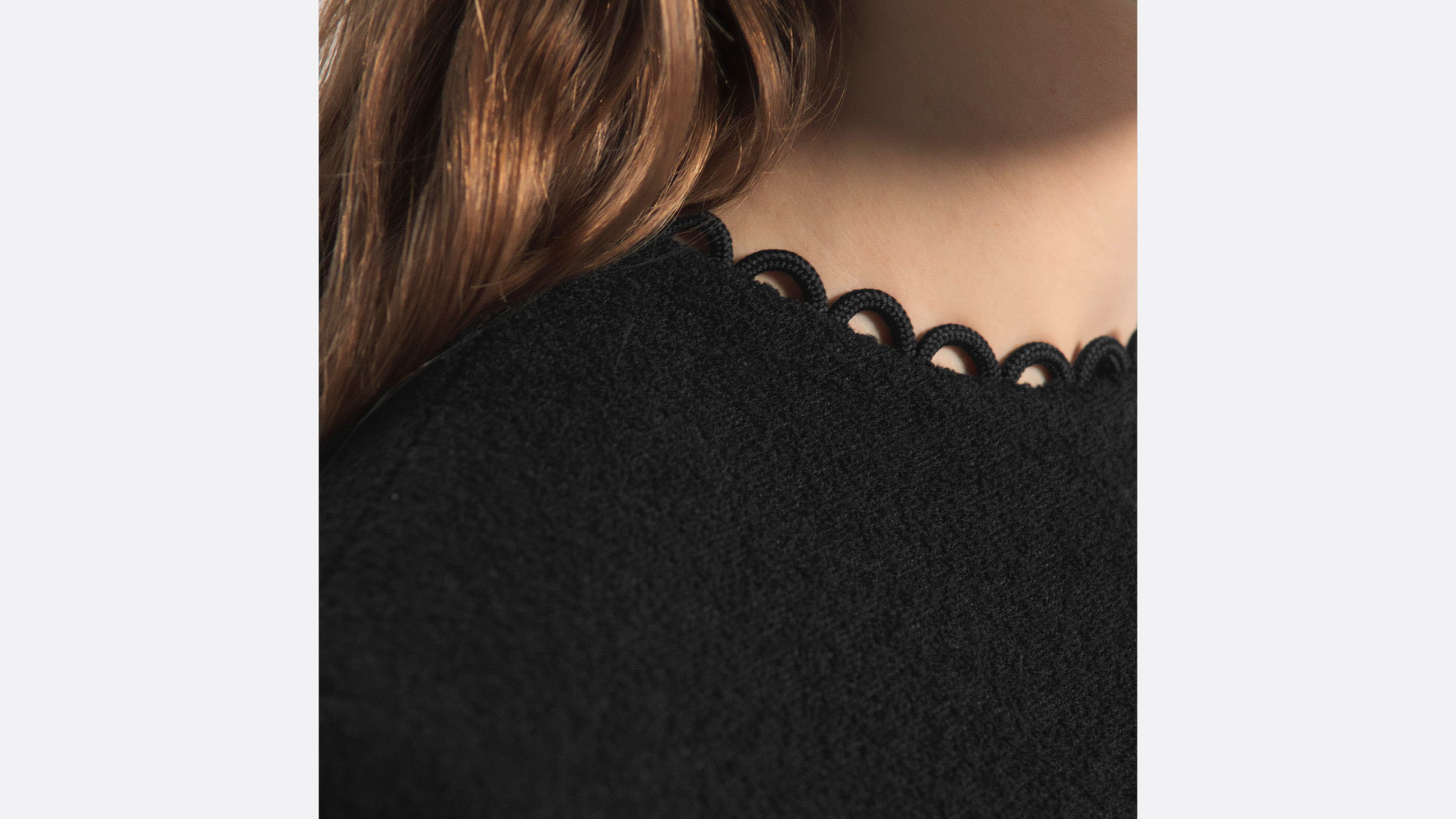 DIOR | クロップド ジャケット ダブルフェース バージンウール ブークレ