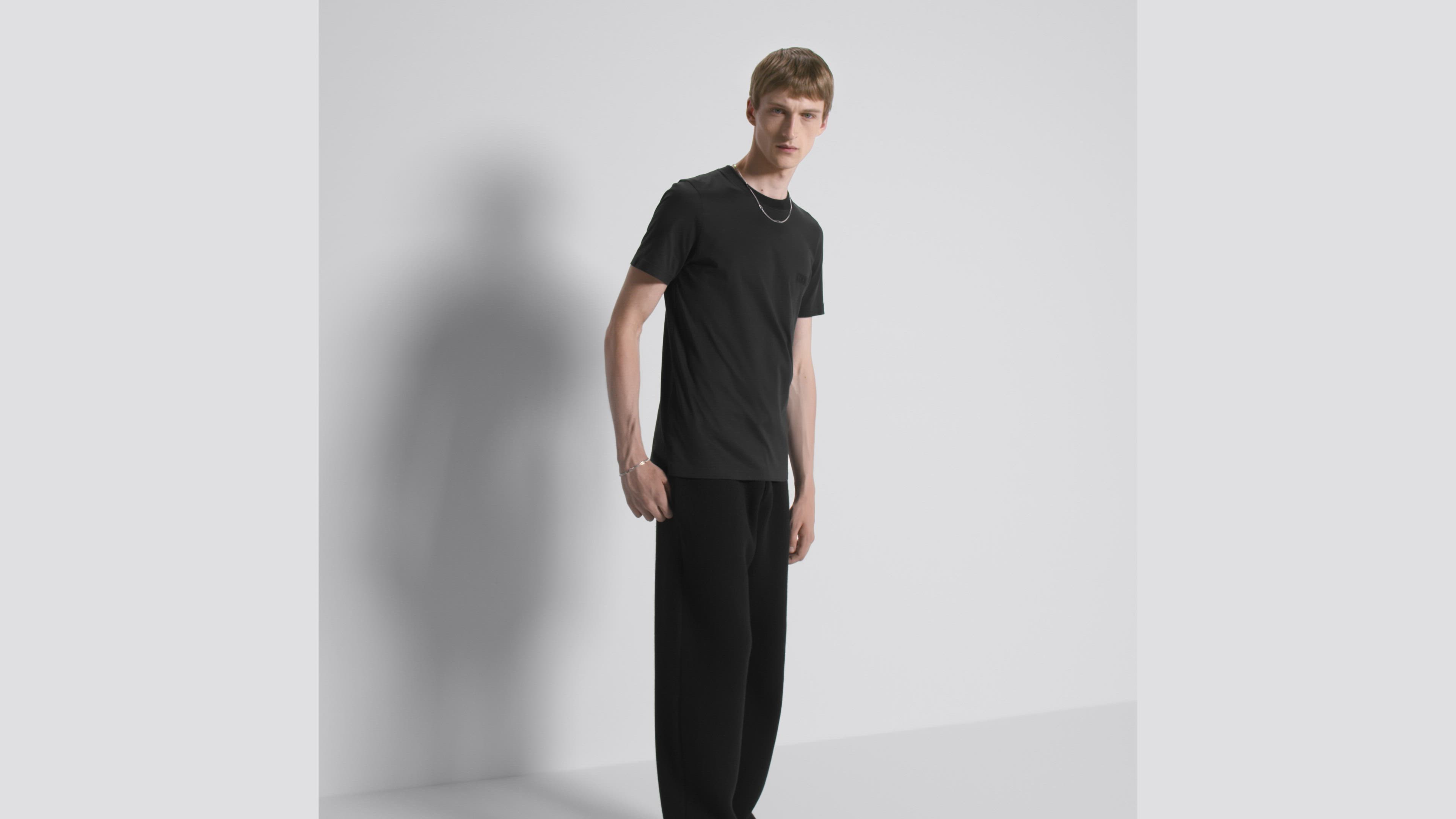 Dior Icons T-Shirt, Regular Fit Black Sea Island Cotton Jersey