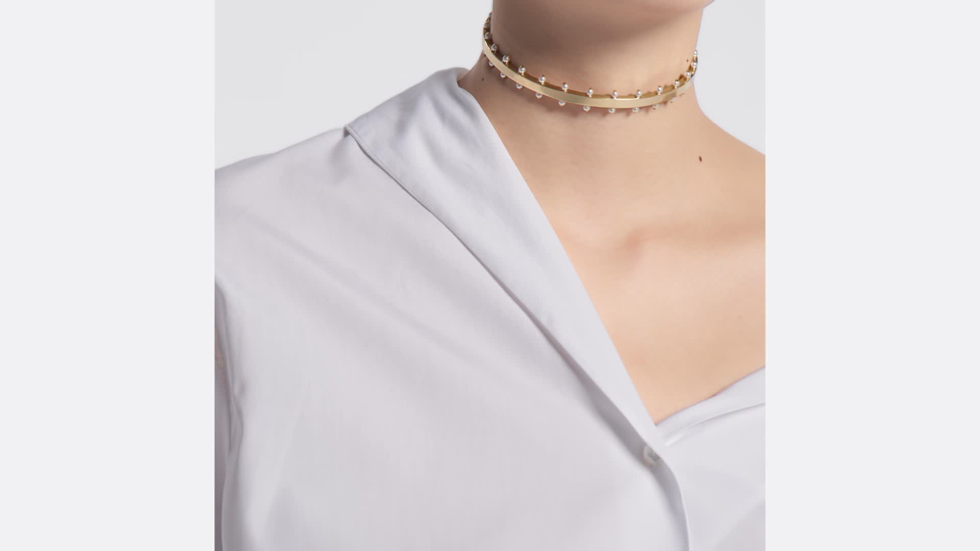 DIOR | アシンメトリー シャツ コットンポプリン