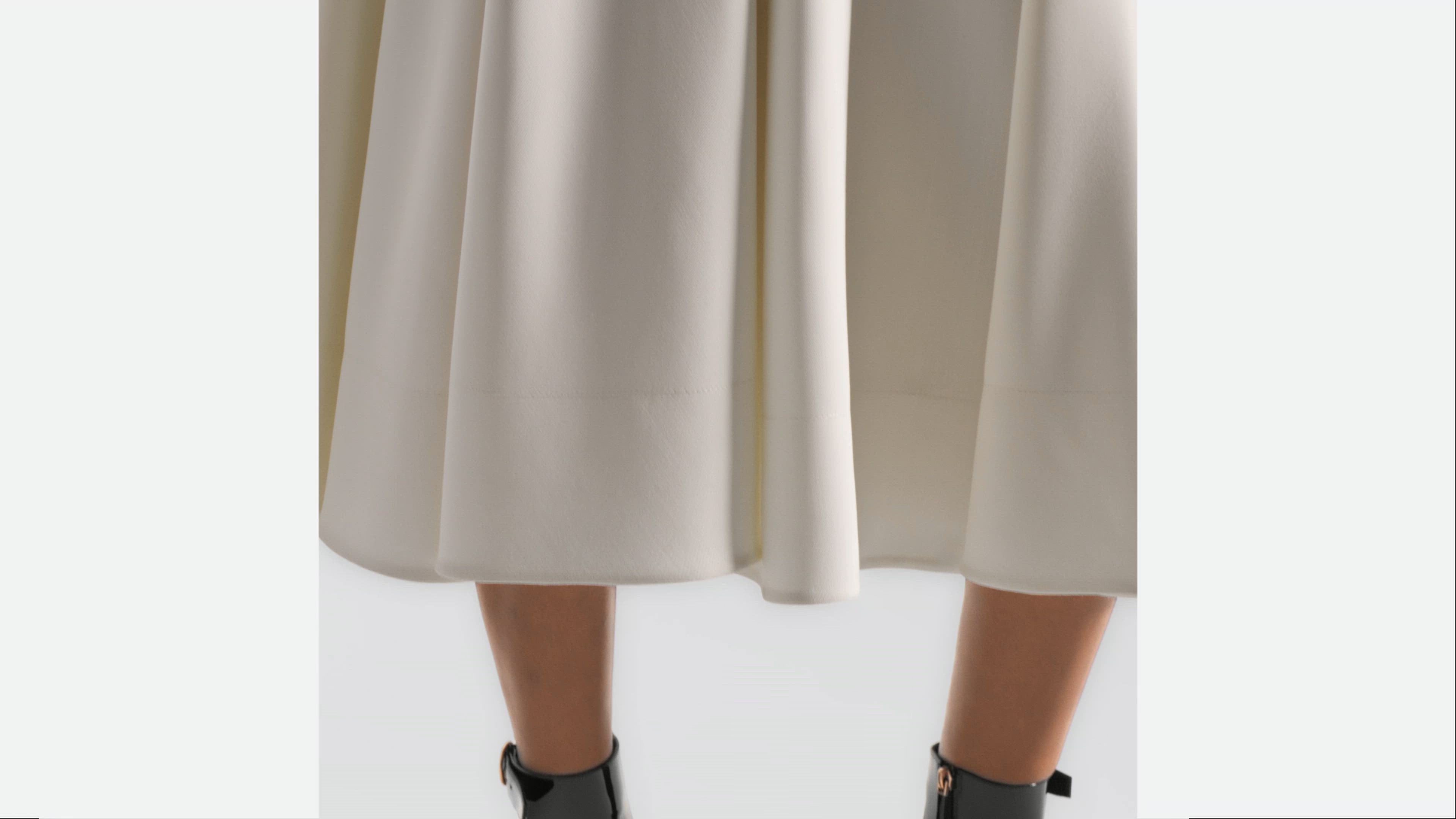 DIOR | フレアスカート ウール & シルク