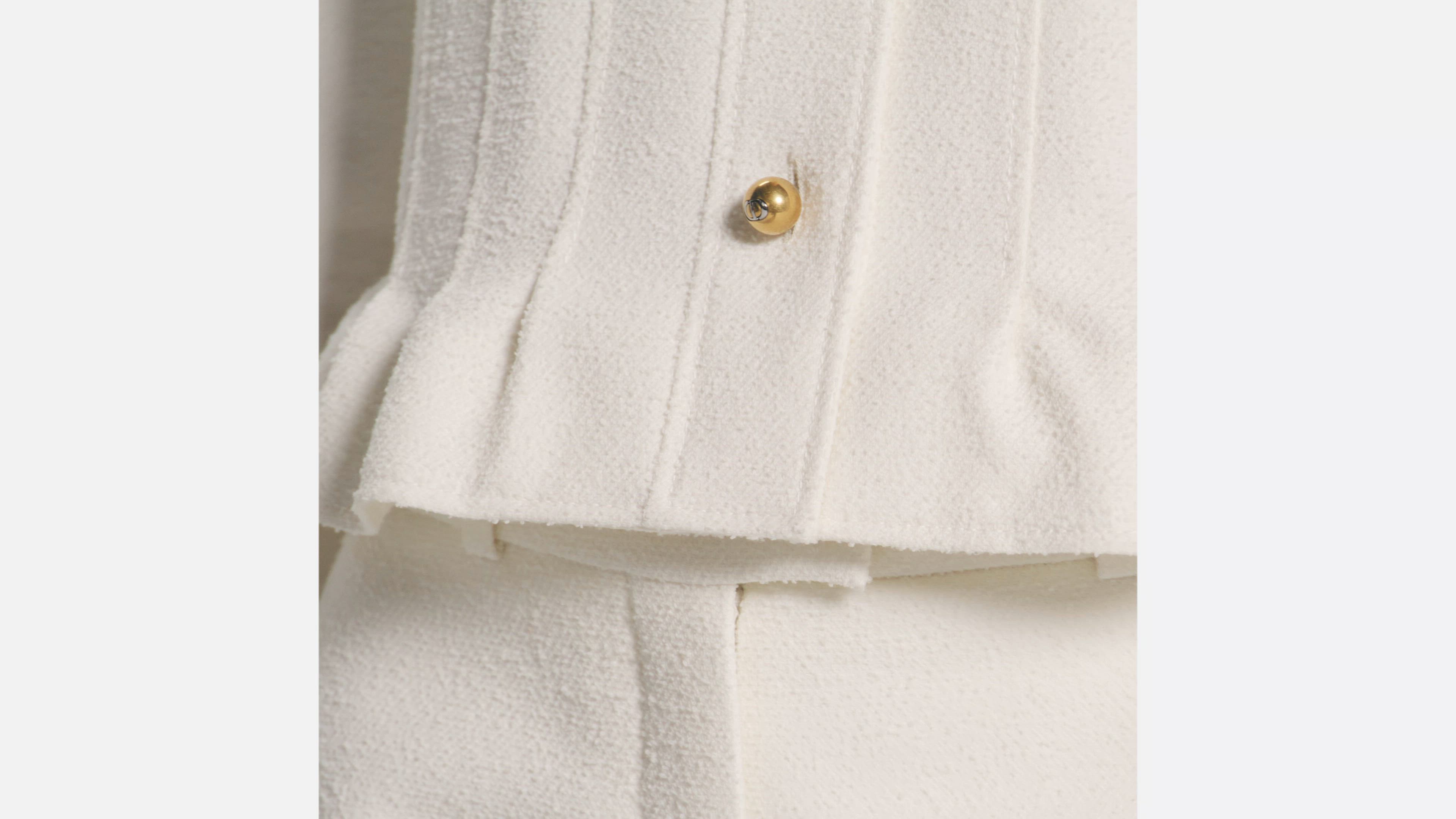 DIOR | ペプラムジャケット バージンウール & コットン ブレンド ブークレ