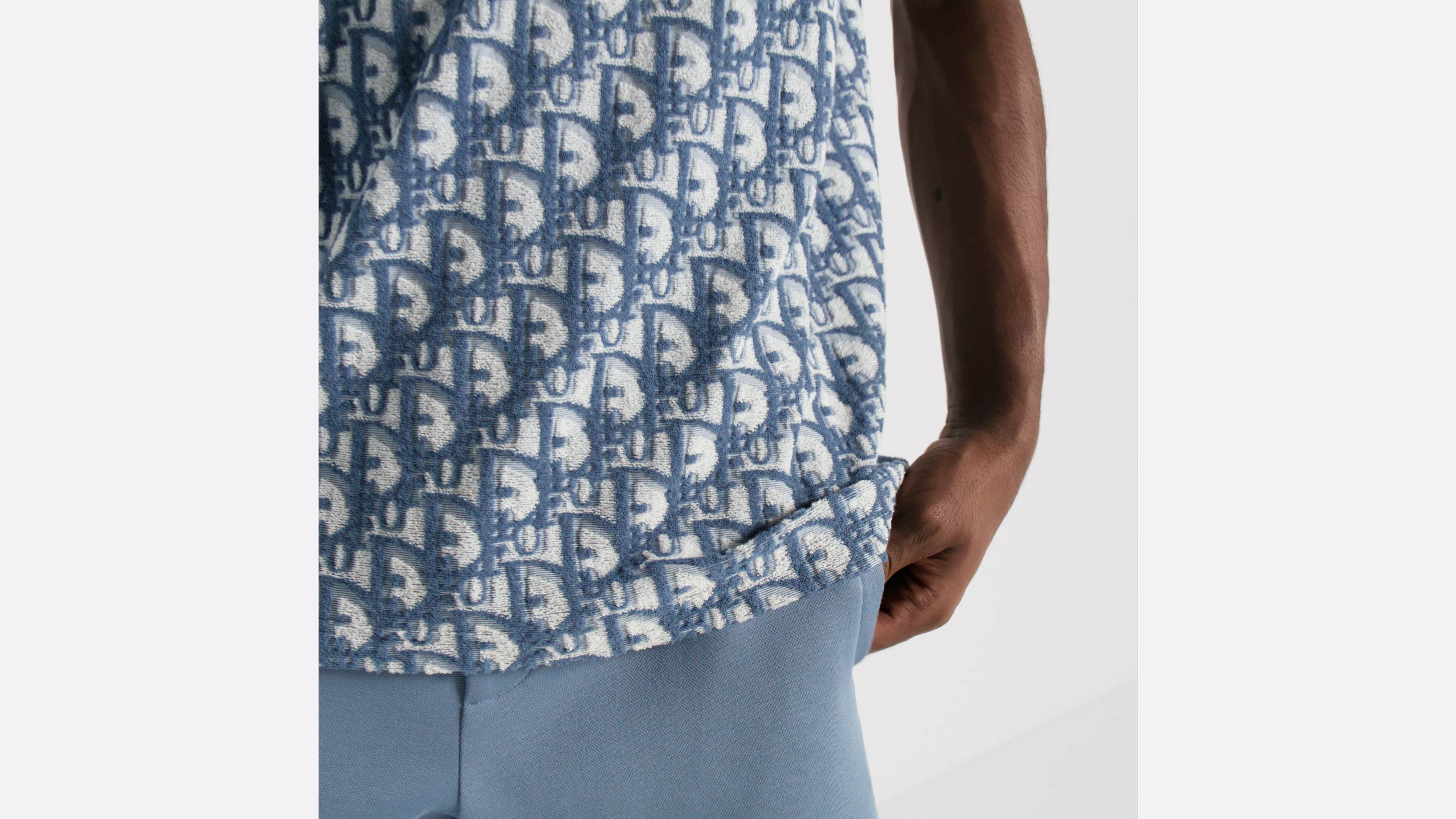 DIOR | Tシャツ (リラックス フィット) ディオール オブリーク テリー