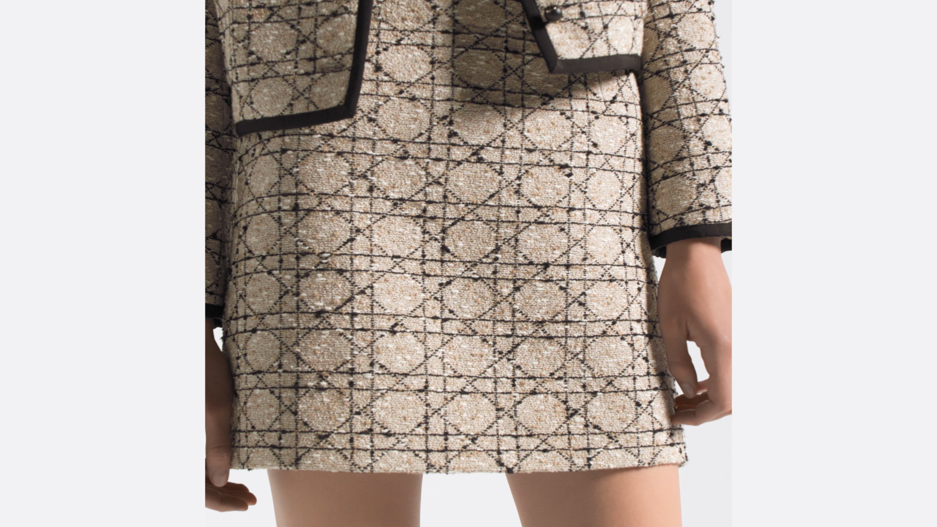 Christian Dior カナージュ　ミニスカート Christian Dior カナージュ ミニスカート - メルカリ