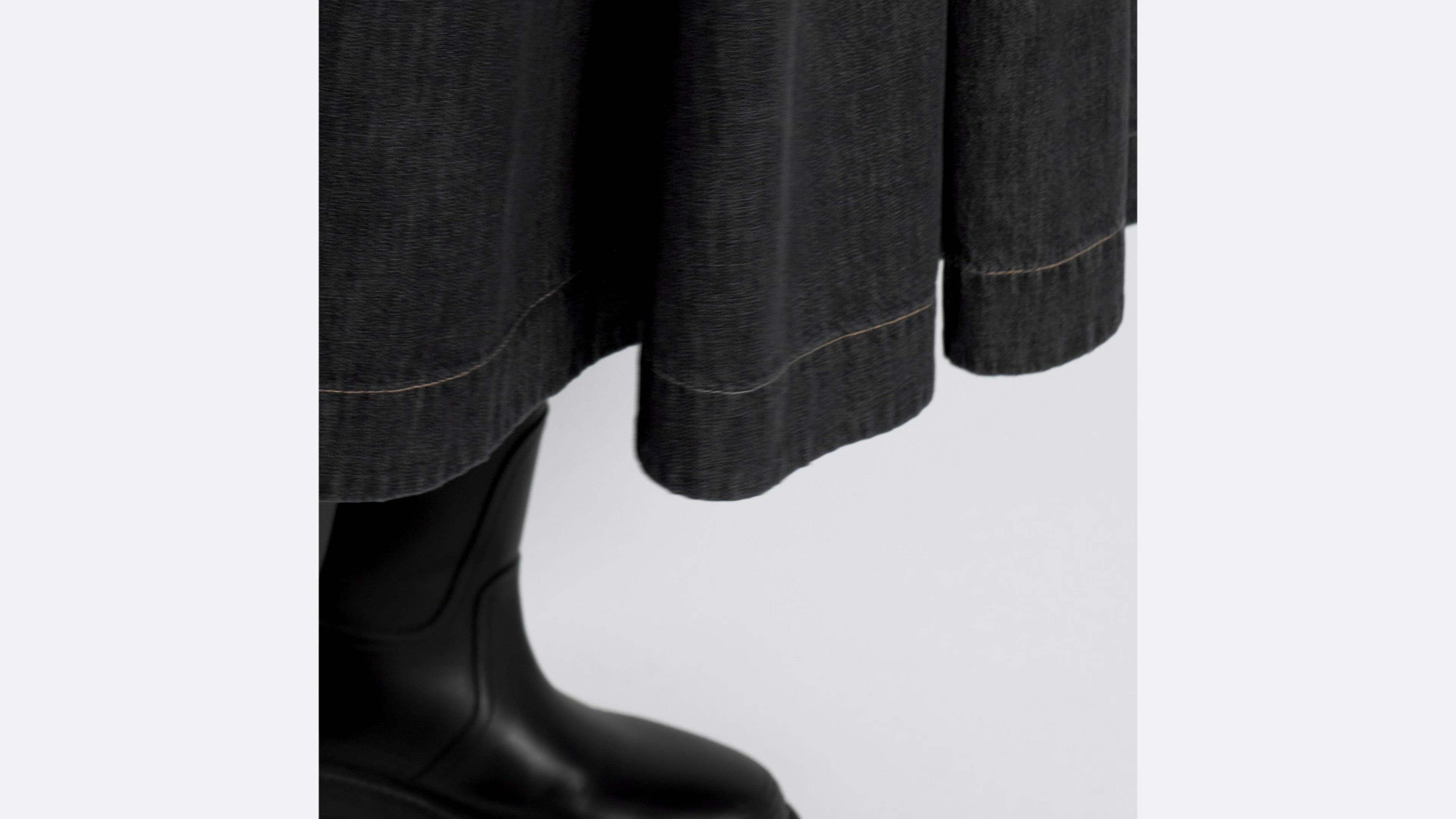 DIOR | フレア ミディドレス コットンデニム