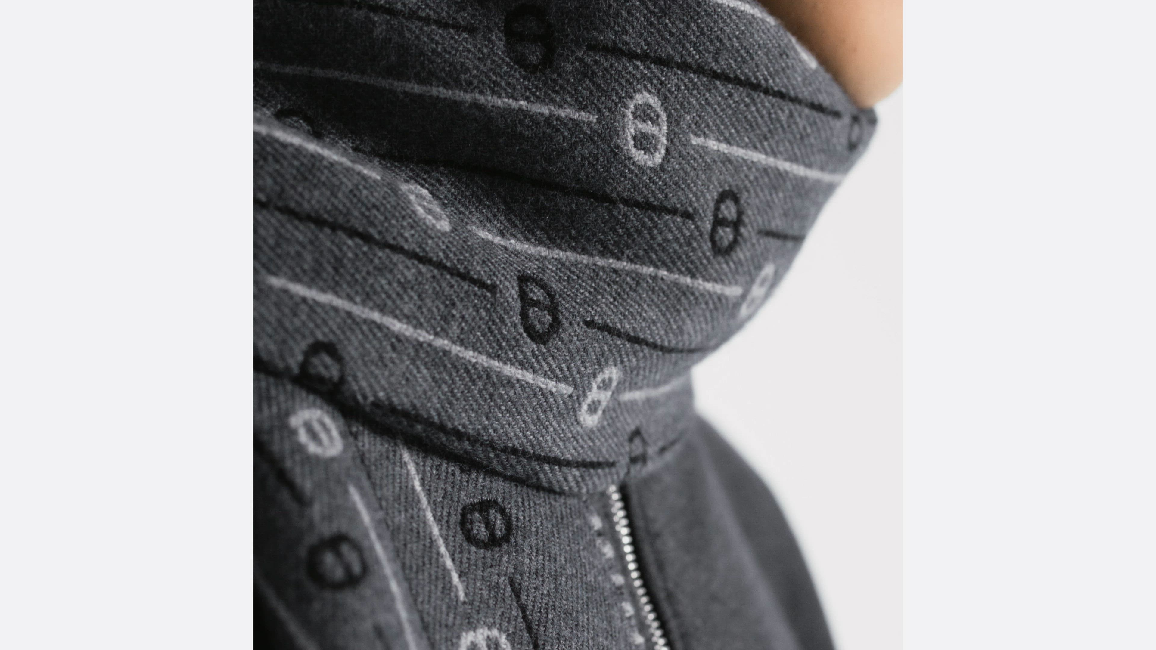 Dior HOMME ヘリンボーンアルパカウールニットマフラー H*e様 新品 自宅保管 Dior ダークグレー 艶 カシミア ウール マフラー