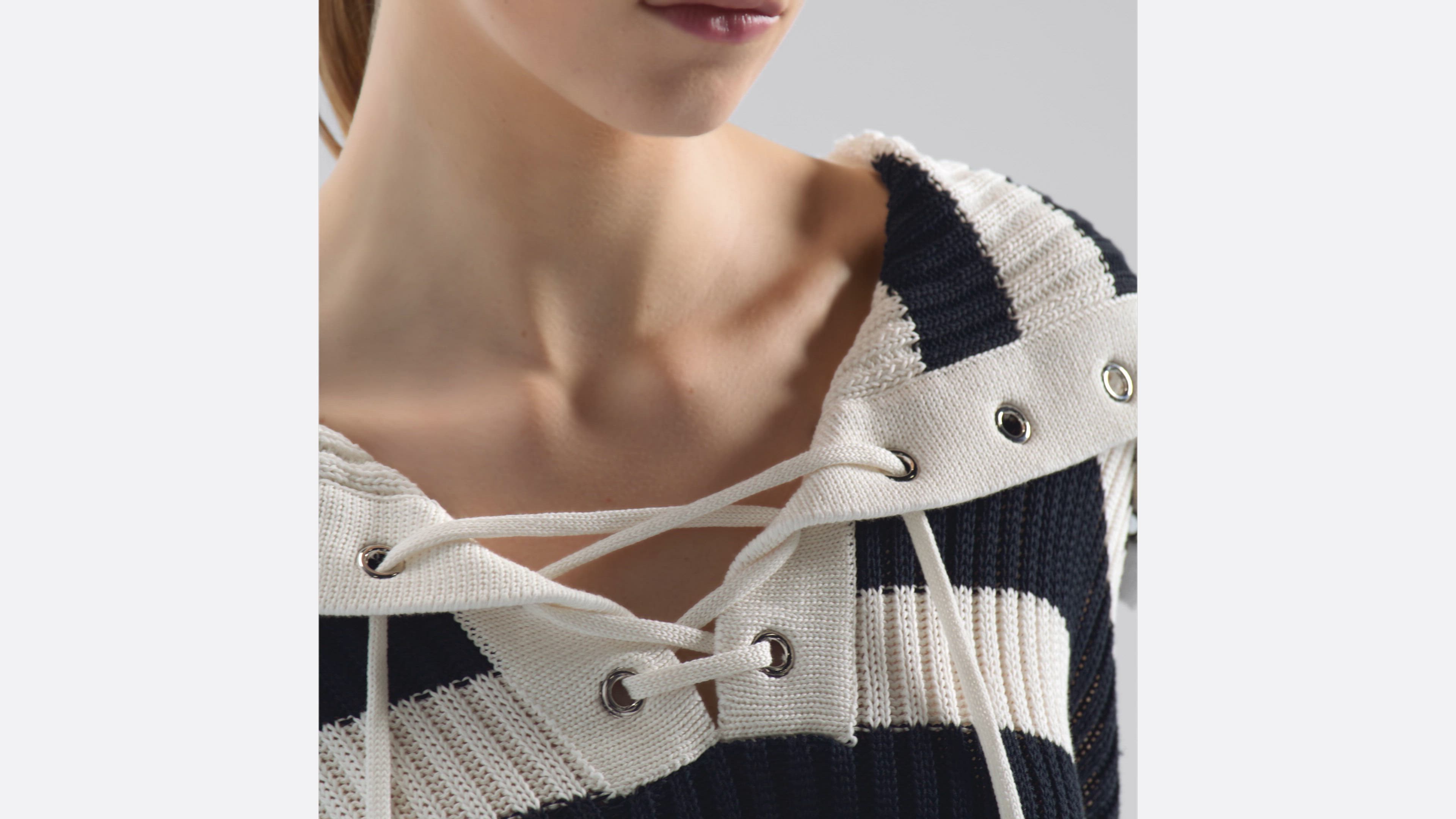 【オニャンコポン】DIOR MARINIERE ノースリーブ セーター 524S13A7025X0883_E01?$