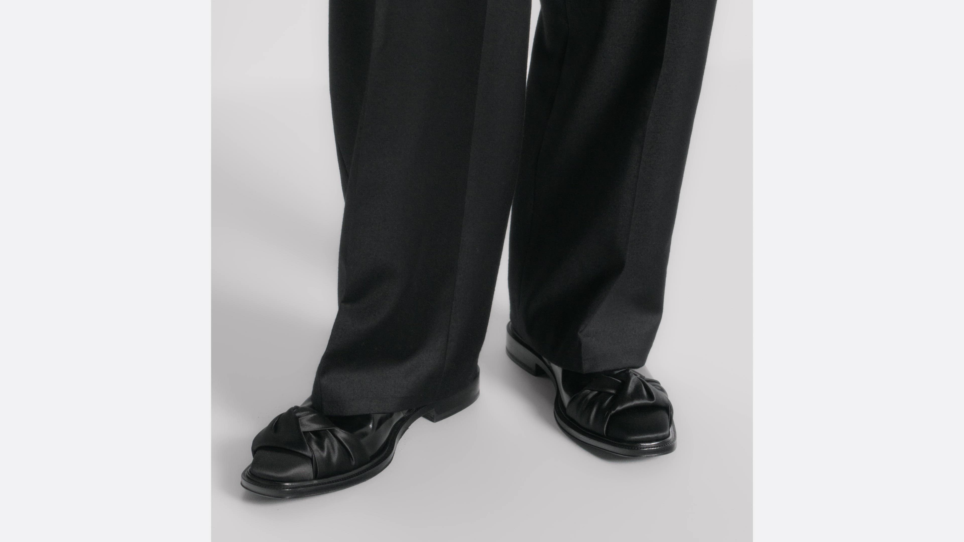 Christian Dior　クリスチャンディオール ウールパンツ 黒 DIOR | パンツ ディオール オブリーク バージンウール ツイル