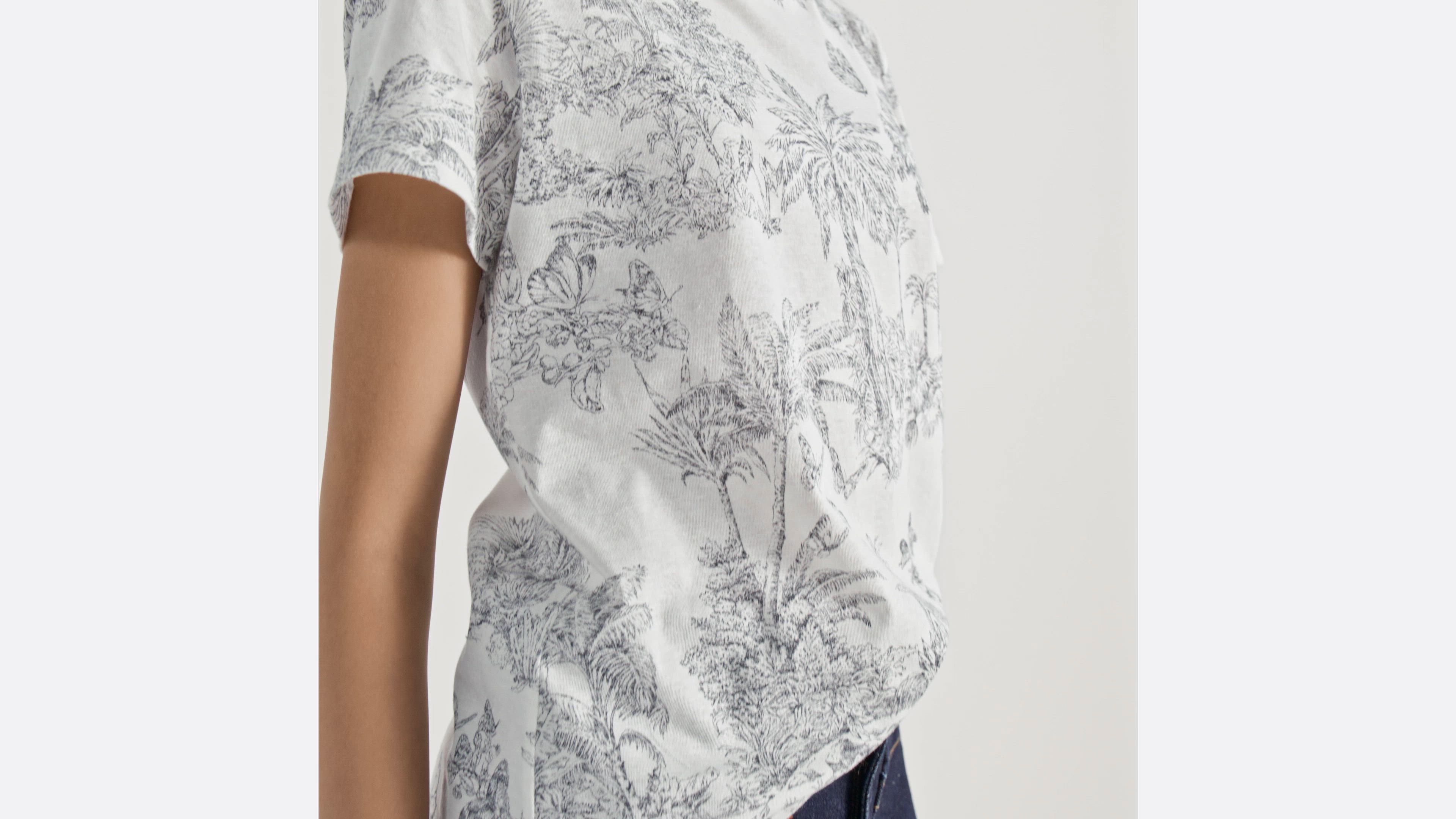 Dioriviera Tシャツ トワル ドゥ ジュイ パームズ コットン & リネン