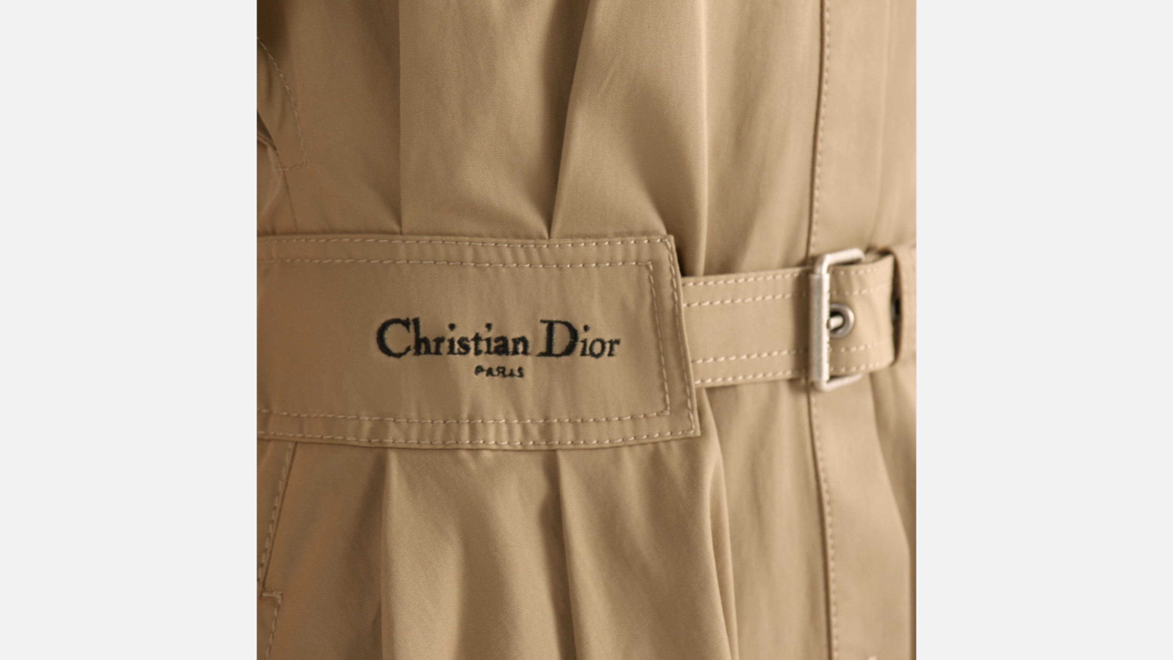 DIOR | Dioriviera ベルト付き ミディシャツドレス コットンギャバジン