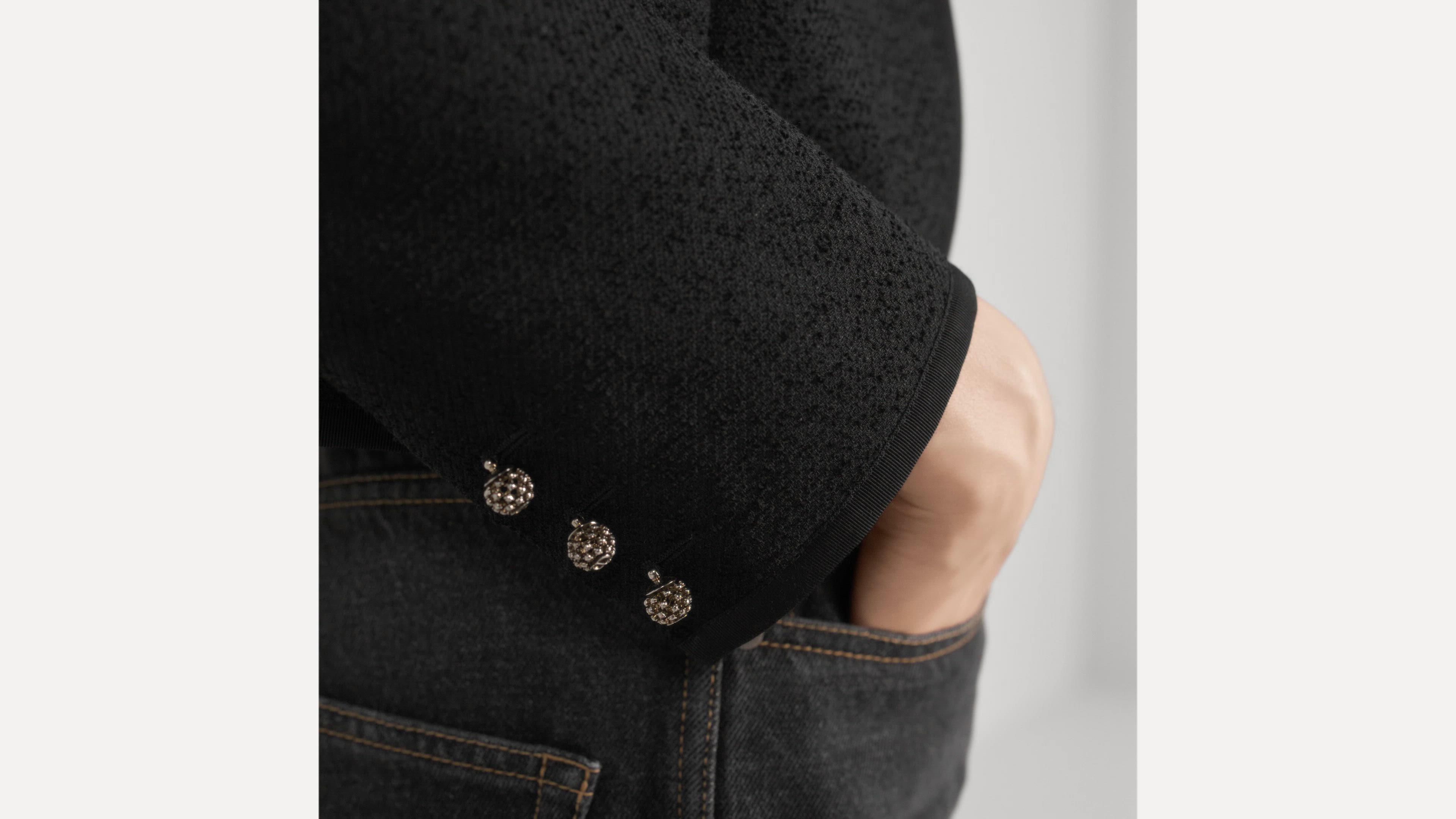 DIOR | クロップド ジャケット バージンウール & コットン ブレンド