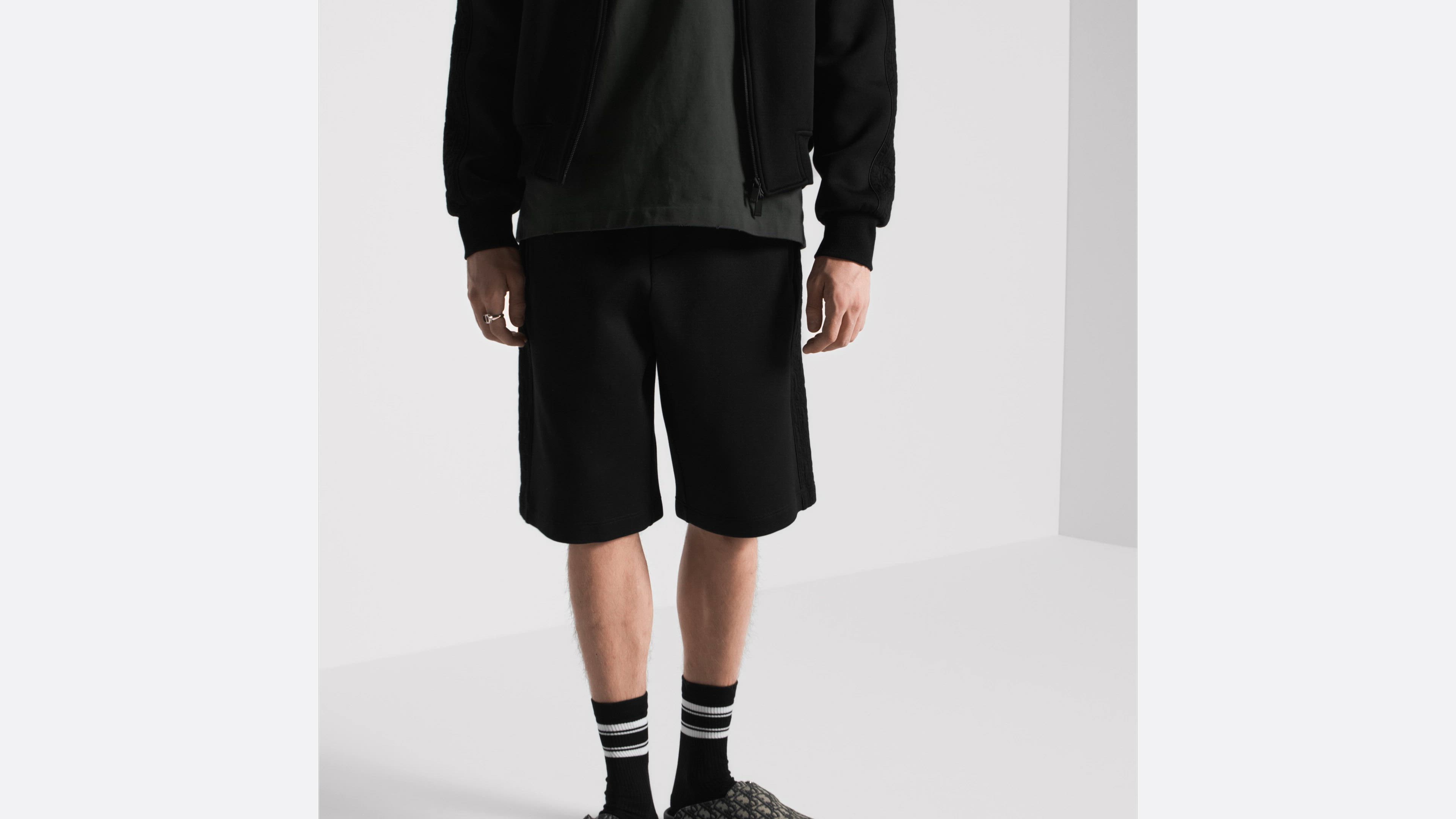 【新品】Diorバミューダショートパンツ ディオールオブリーク コットンデニム DIOR | バミューダショートパンツ ディオール オブリーク コットンデニム