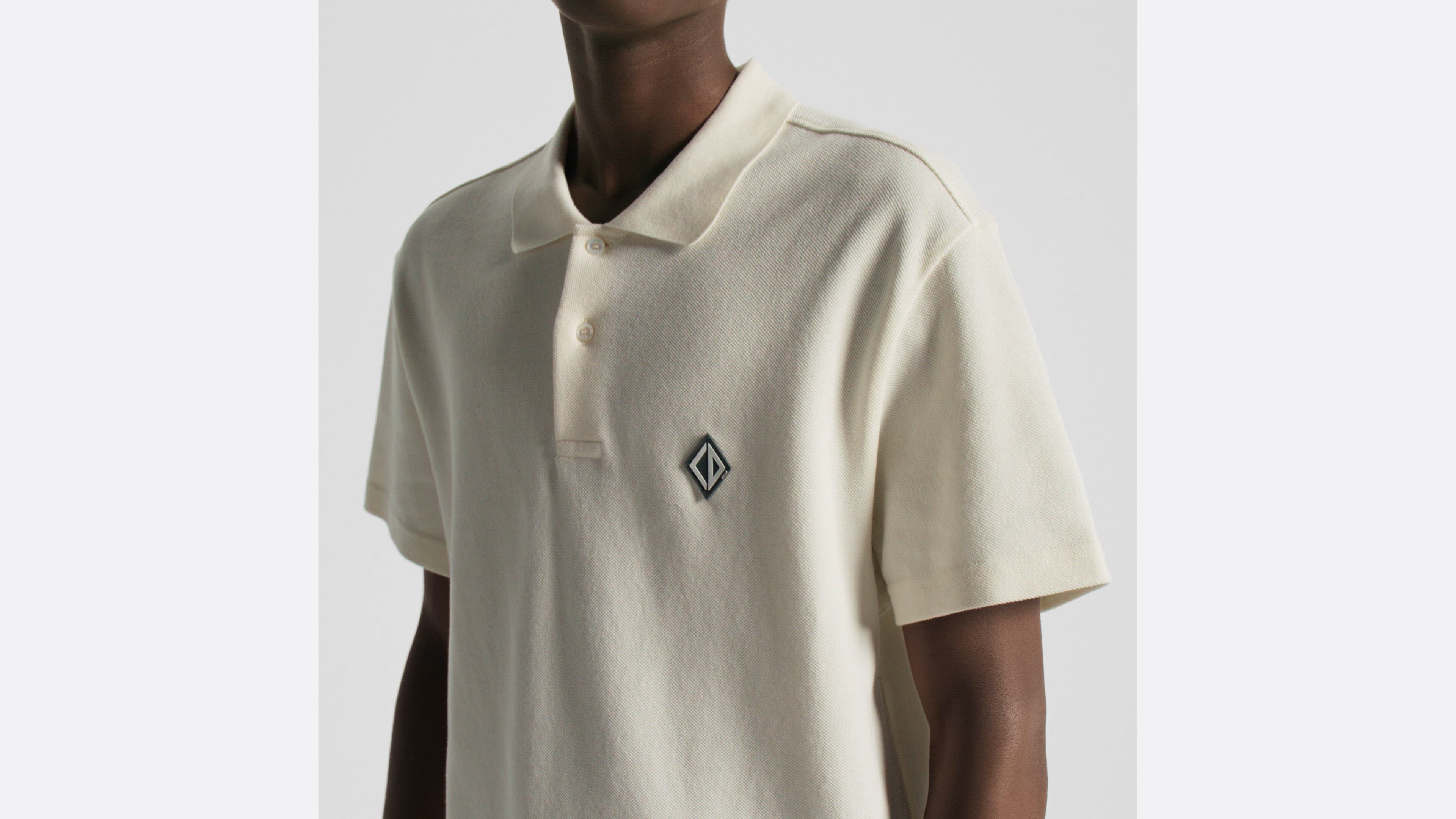 DIOR | CD Diamond ポロシャツ コットン ピケクレープ