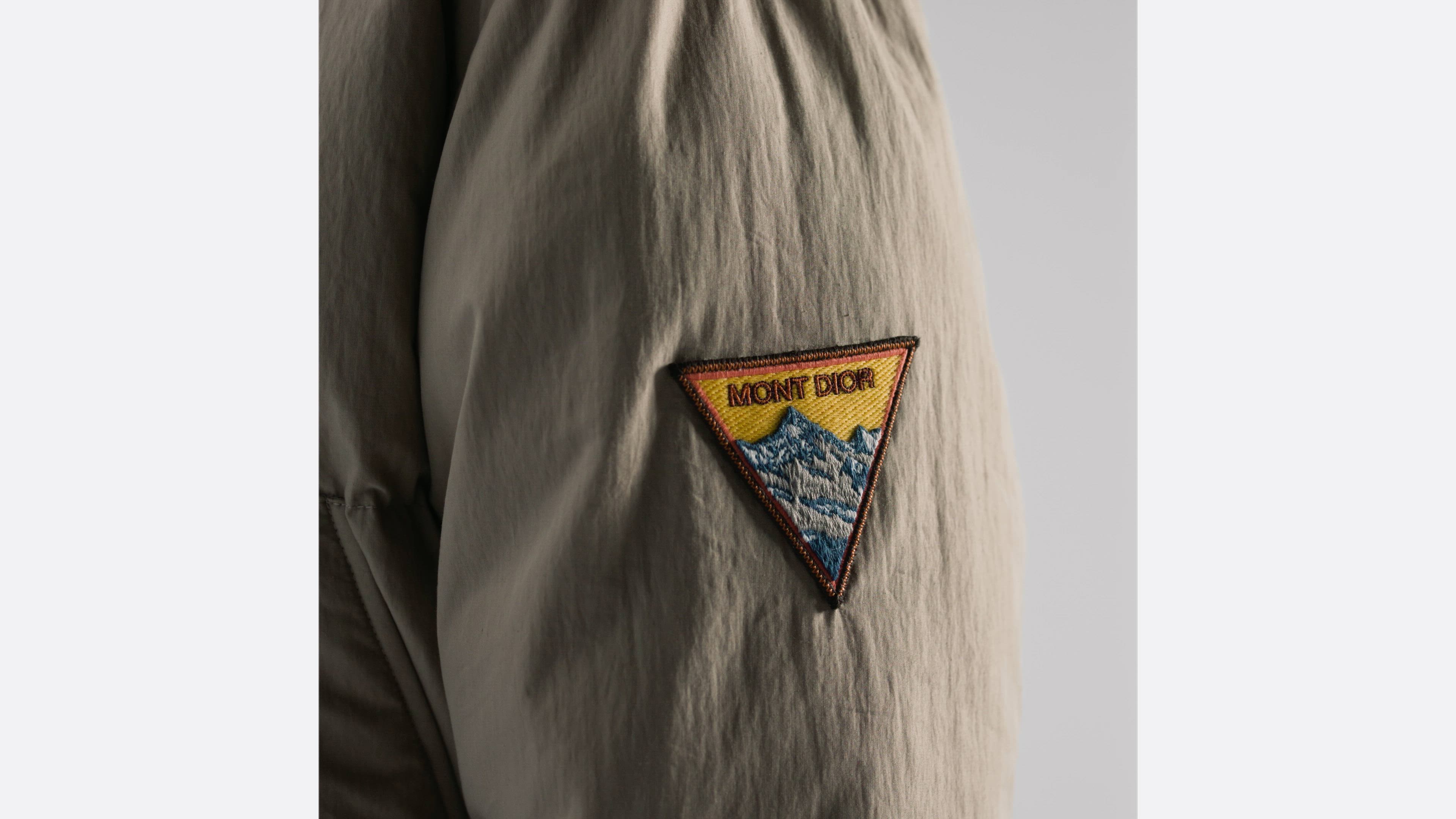 Dior Mountain Quilted Blouson Jacket Beige Cotton Blend | DIOR