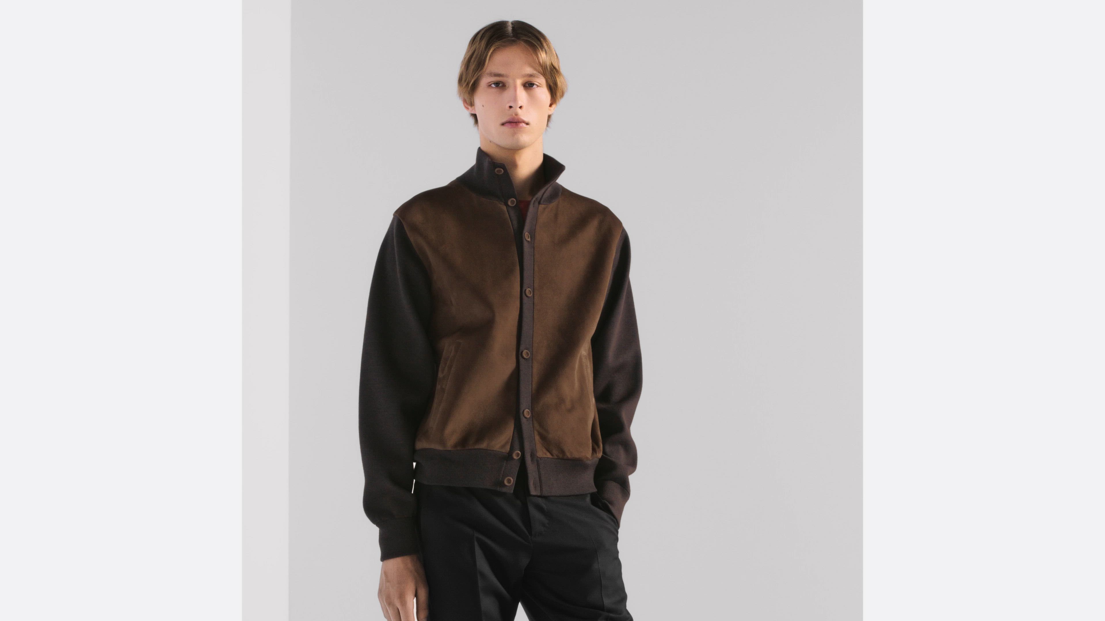 Dior Icons Cardigan Brown Virgin Wool Punto Milano Knit and