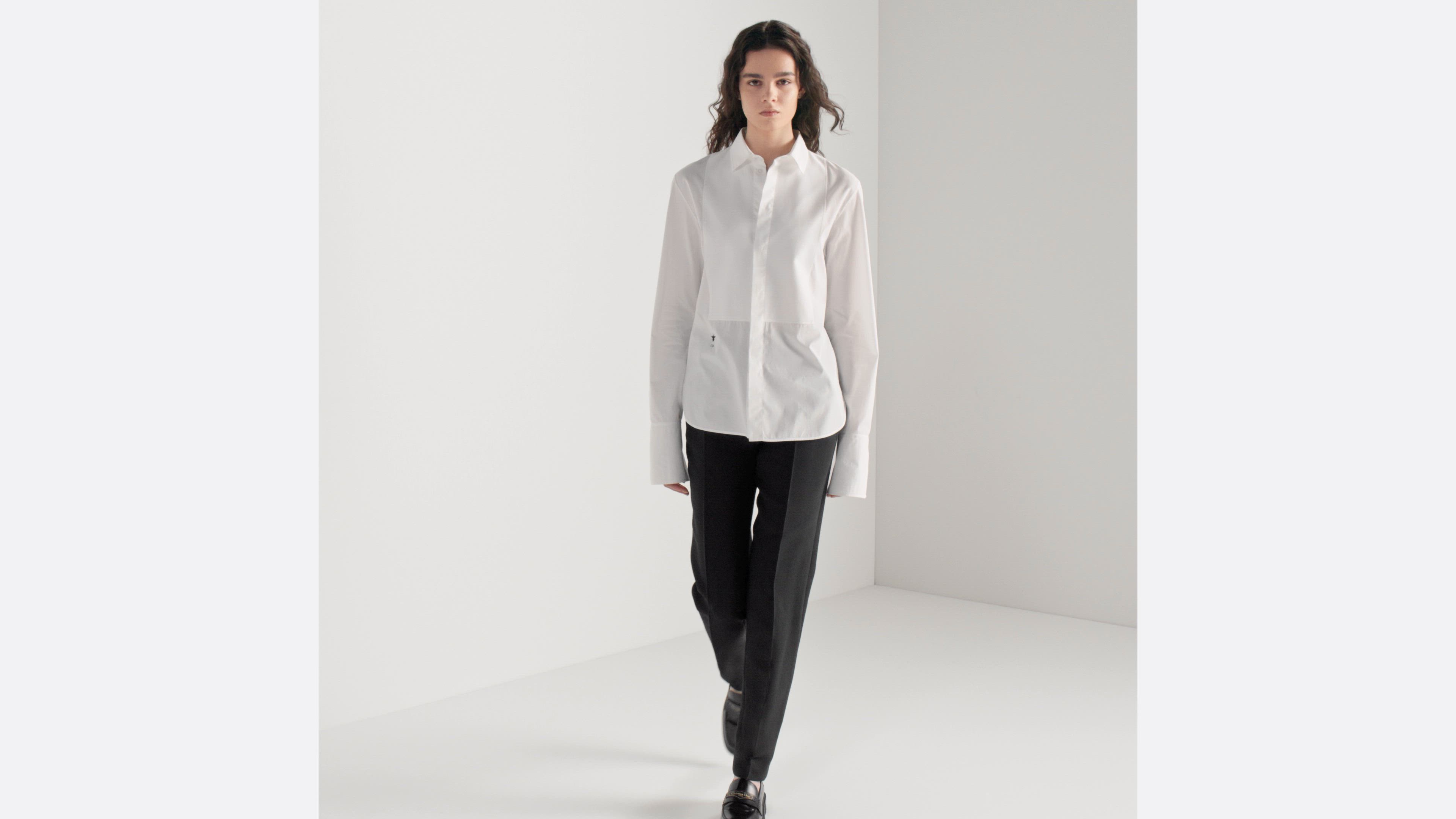 Cotton Poplin Classic Collar Blouse