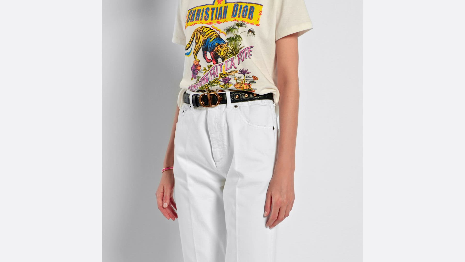 DIOR | 30 Montaigne ベルト 30mm カナージュ カーフスキン