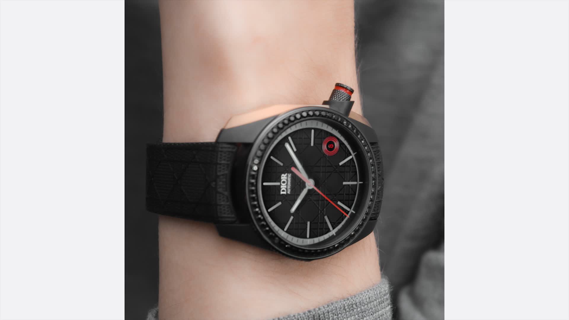 Chiffre Rouge Black Ultramatte Diamonds Ø 38 MM, Automatic, Black