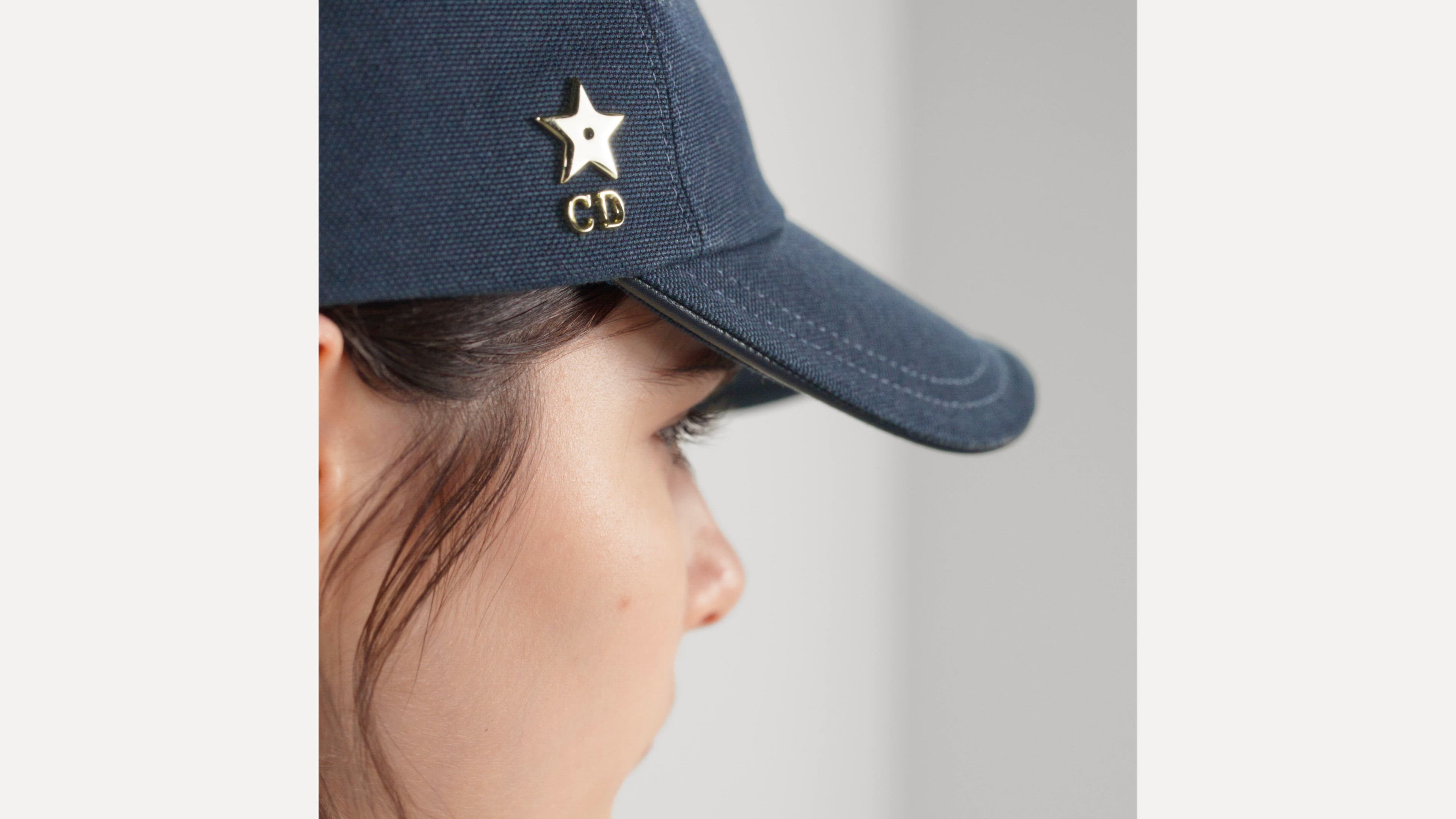 D-Player Cap Blue Cotton | DIOR