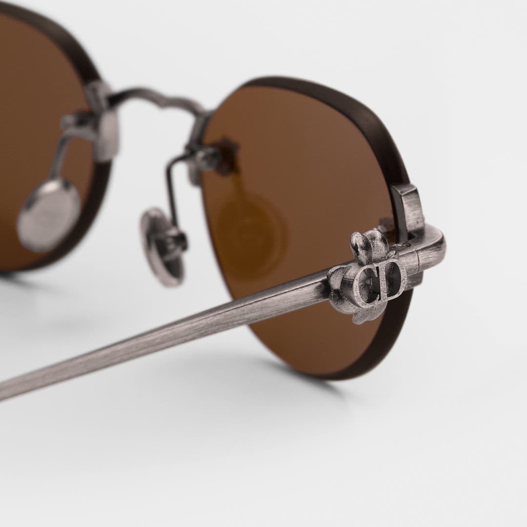 Dior ブラウンラウンドサングラス ケース付き DIOR | Dior Clover サングラス ラウンド