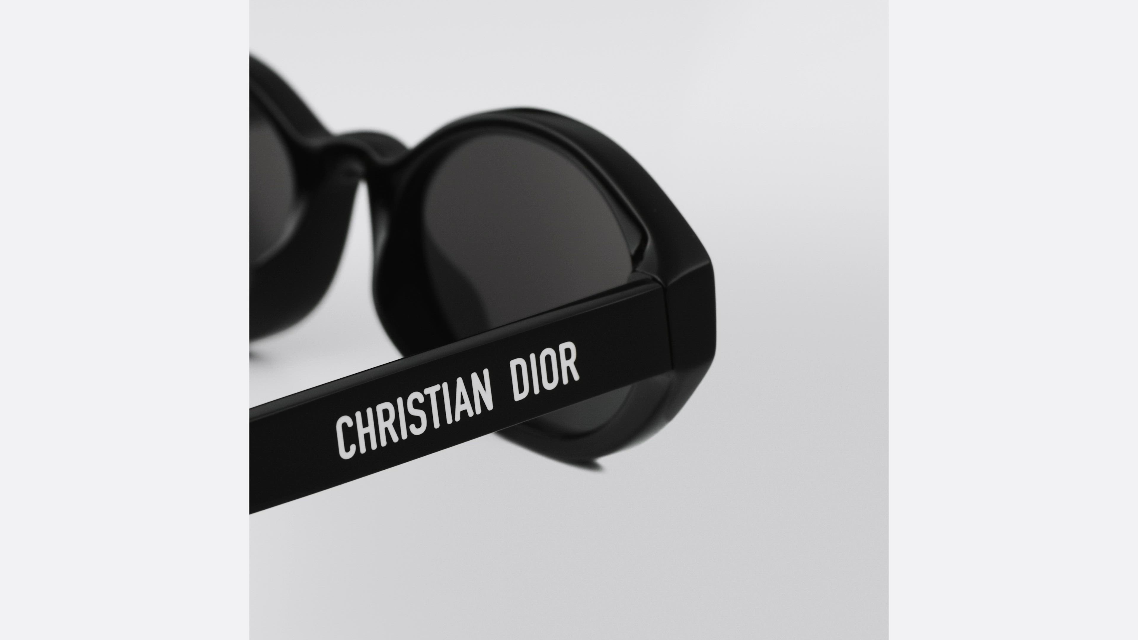 DiorPacific R1I Black Oval Sunglasses | DIOR