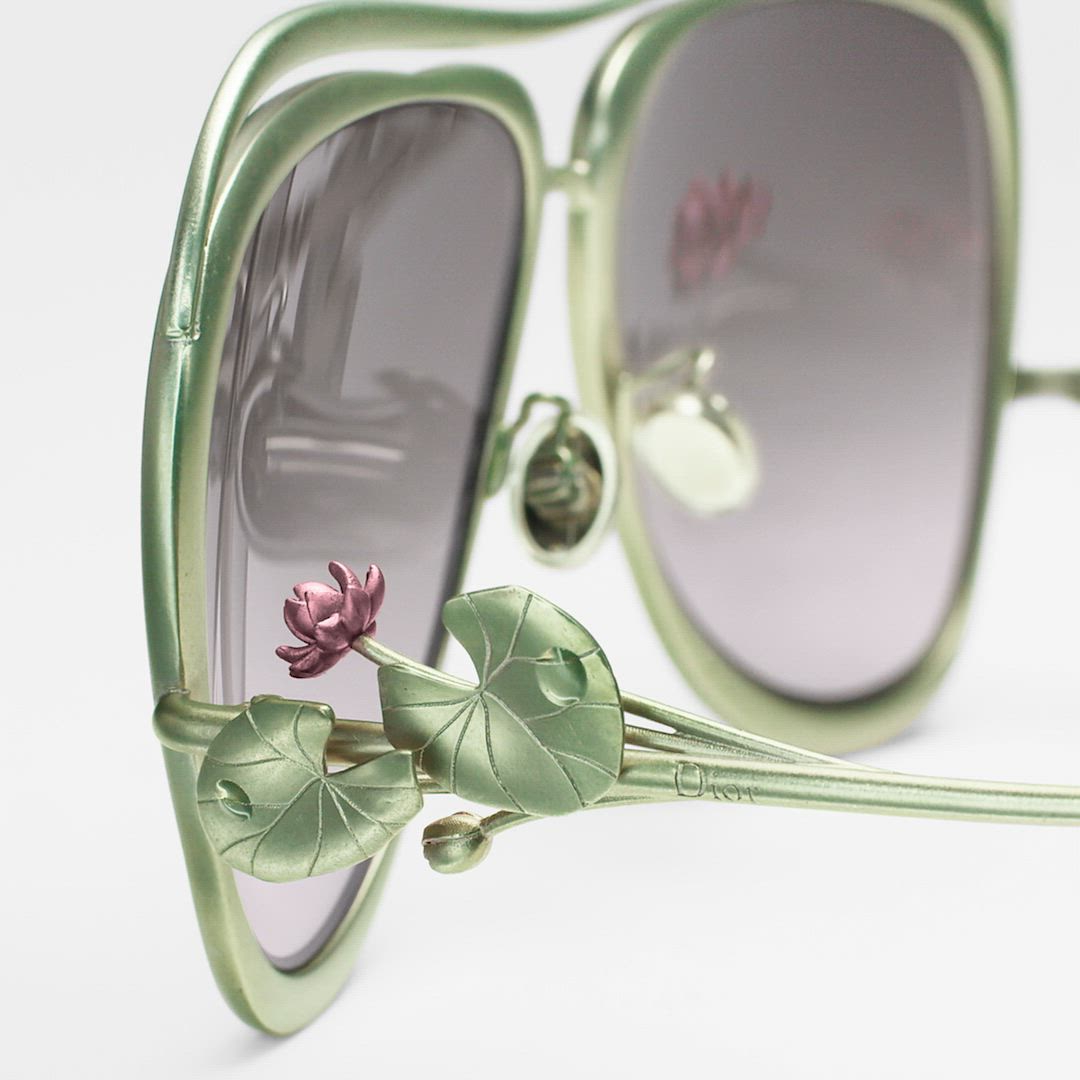 Dior Symbol Water Lily A2U Light Gray Gradient Pilot Sunglasses