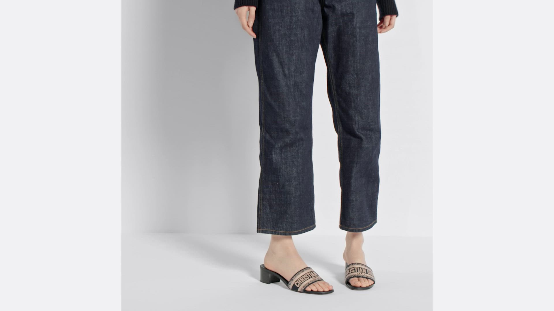 DIOR | Dway ヒールスライド エンブロイダリー コットン