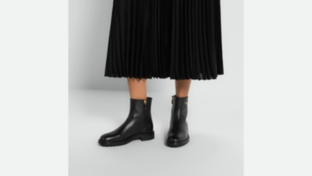 D-Town Ankle Boot Black Brushed Calfskin | DIOR