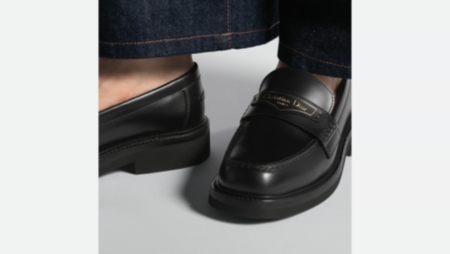 DIOR CODE ローファー　ブラッシュド　カーフスキン DIOR | Dior Boy ローファー ブラッシュド カーフスキン