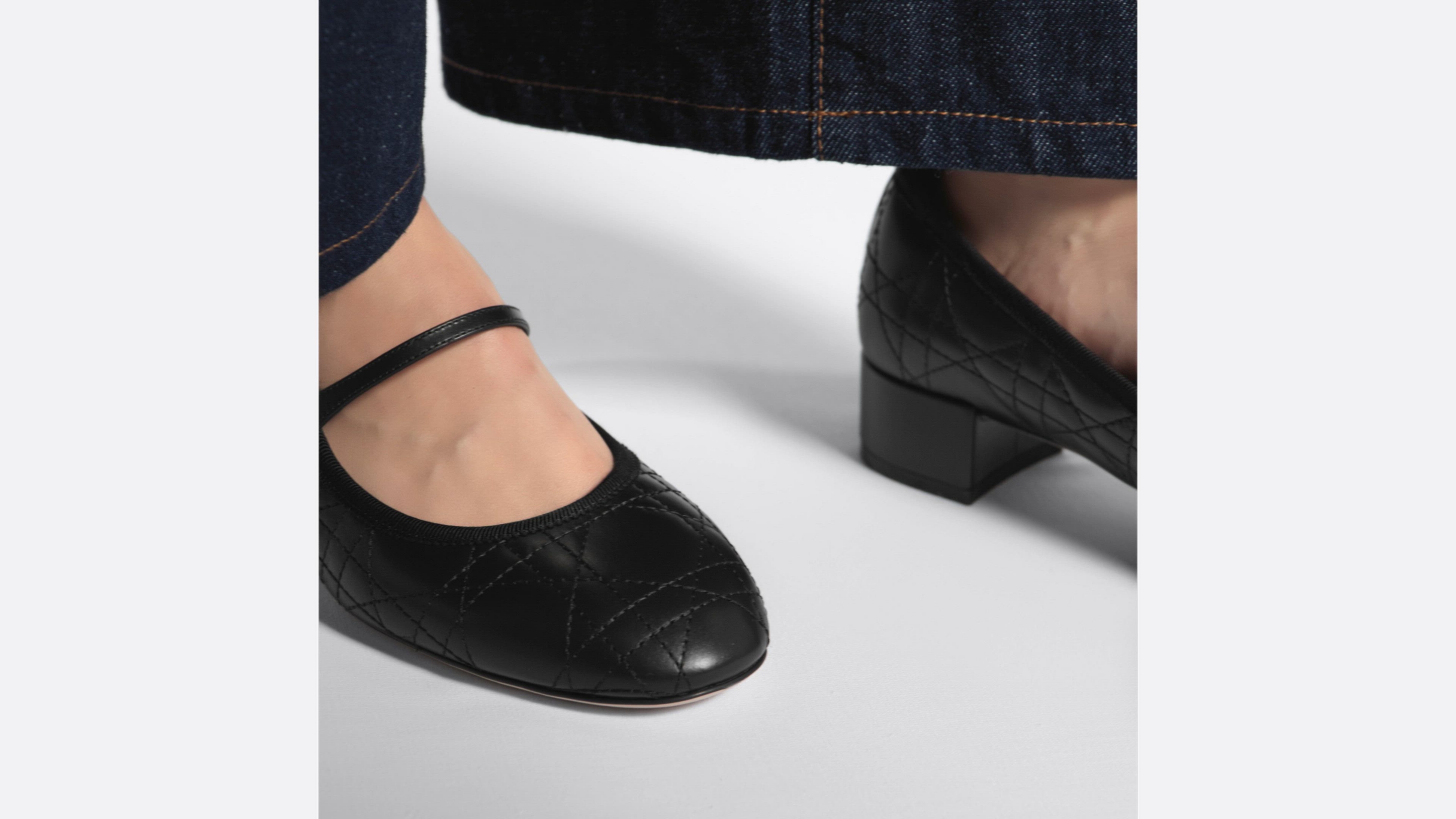 DIOR | Dior バレエパンプス カナージュ キルティング カーフスキン