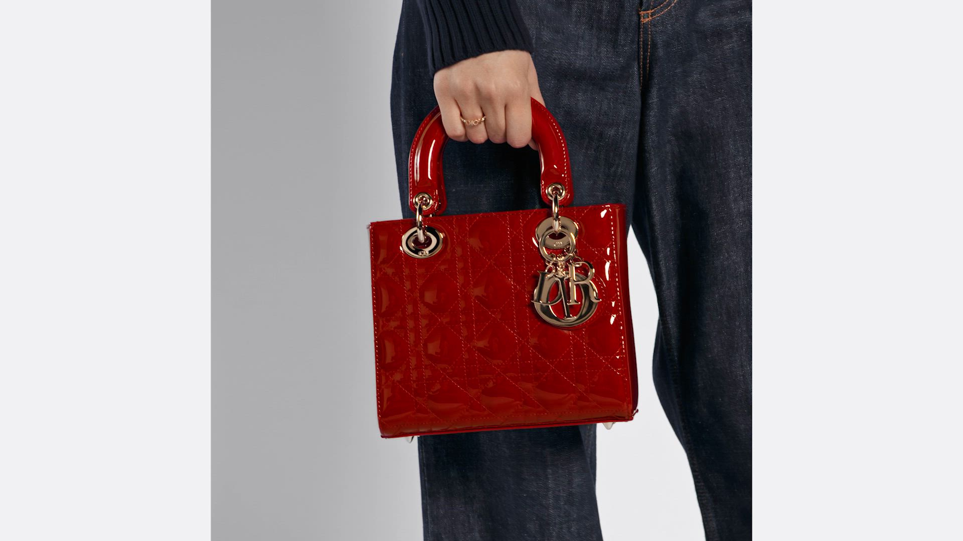 DIOR | Lady Dior My ABCDior バッグ スモール カナージュ パテント