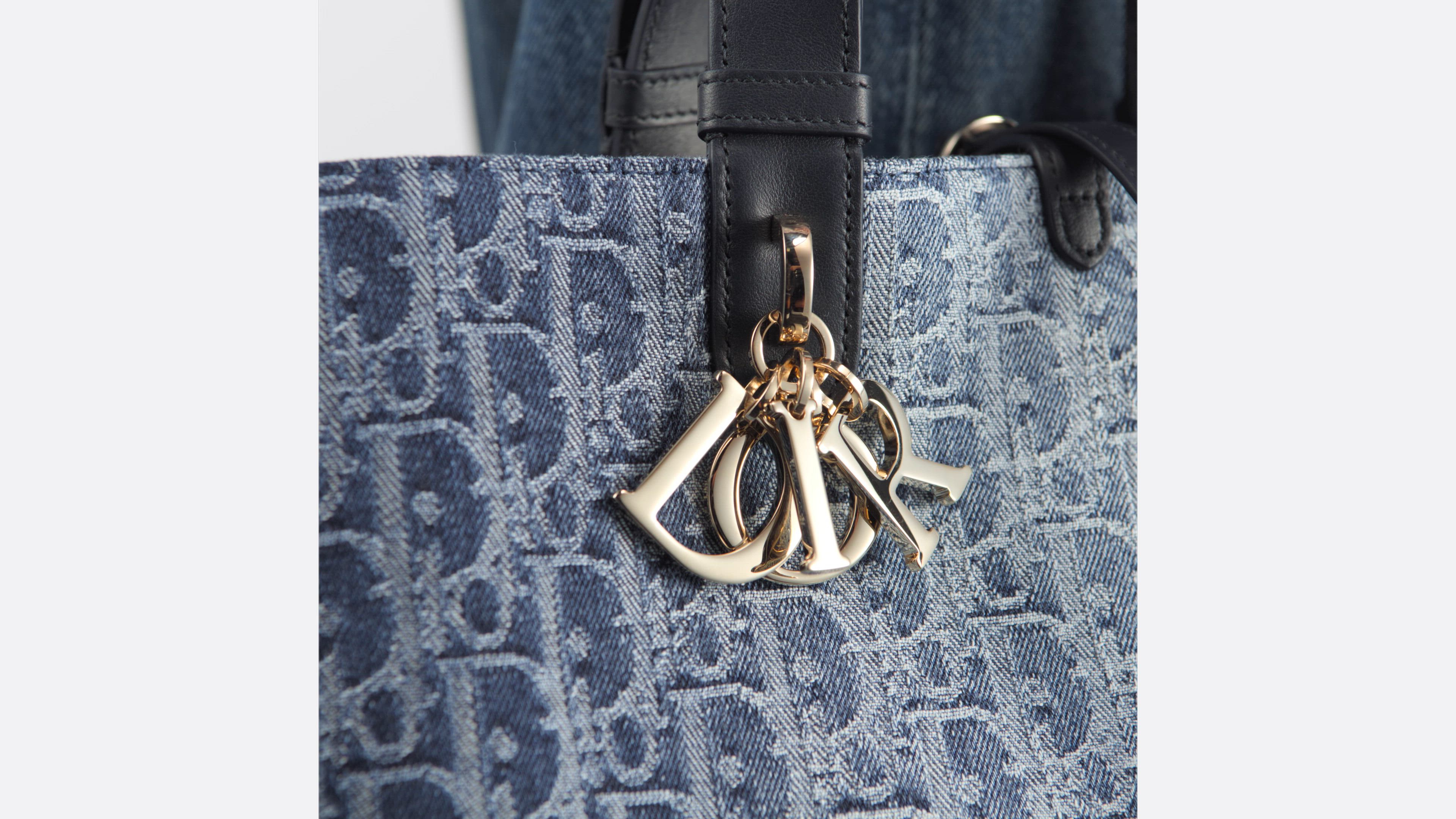 Dior Toujours バッグ ミディアム デニム ディオール オブリーク ジャ