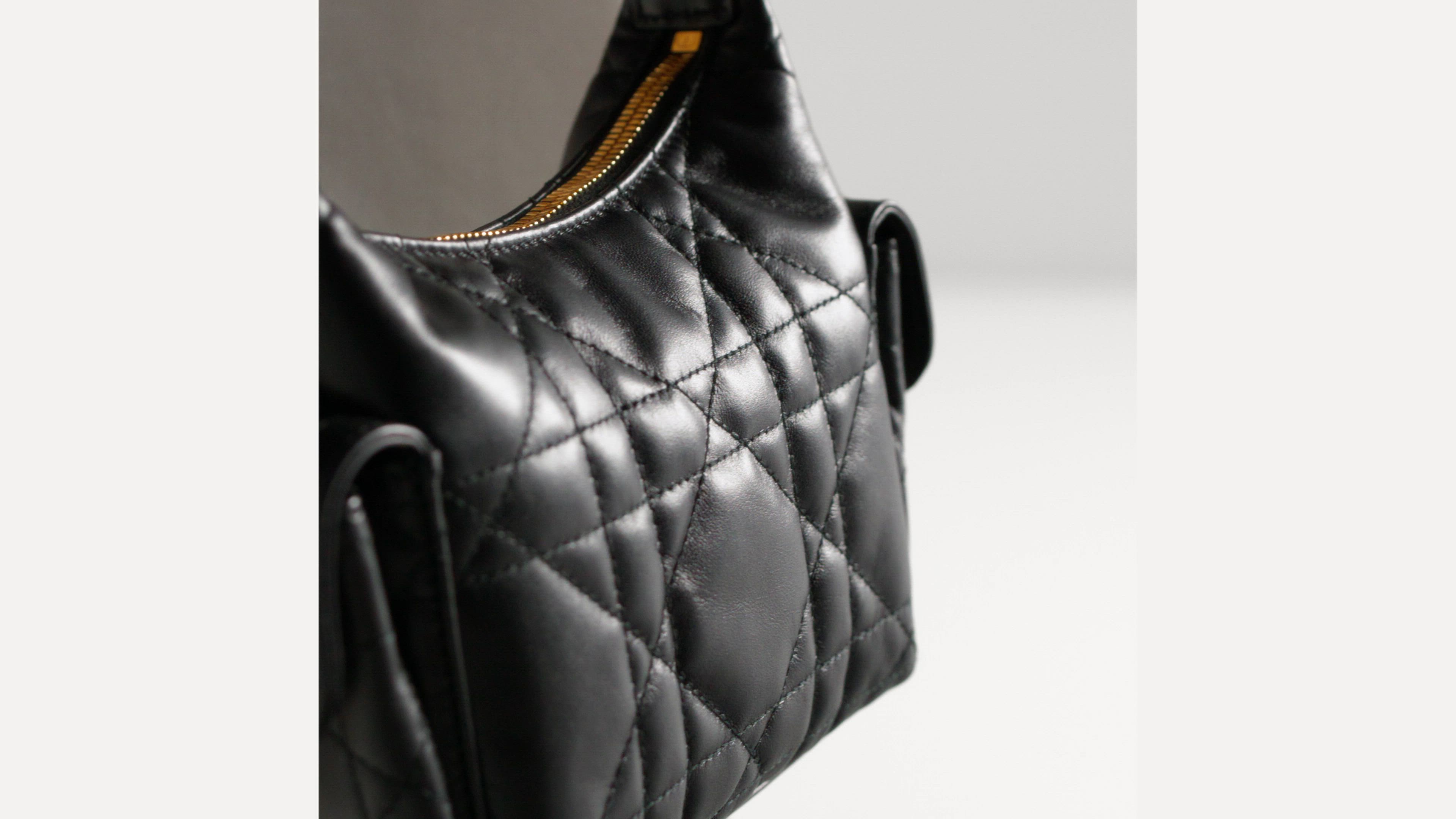 D-Dream Mini Bag Black Macrocannage Lambskin | DIOR