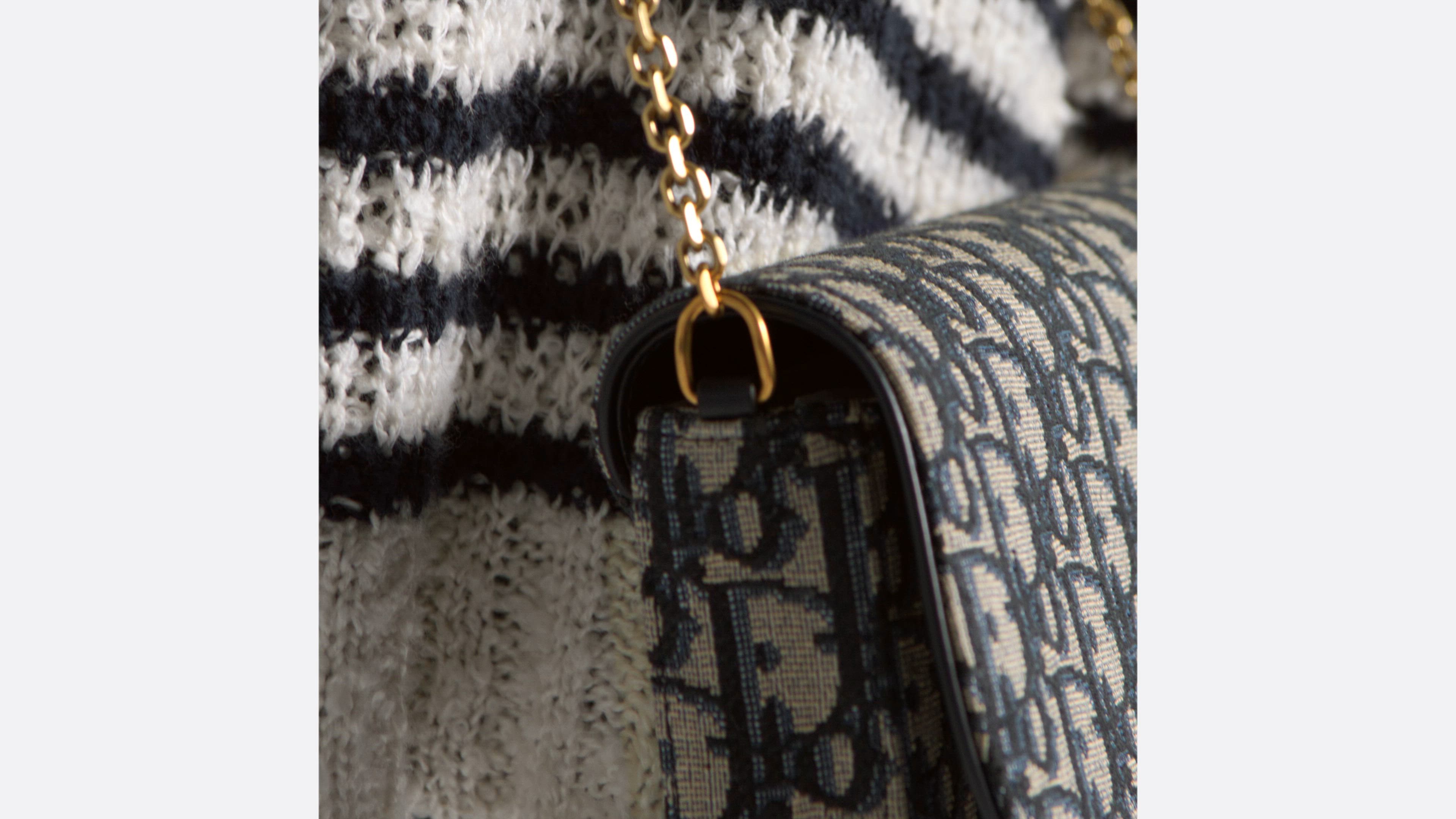 DIOR | Saddle チェーンポーチ ミディアム ディオール オブリーク ジャ