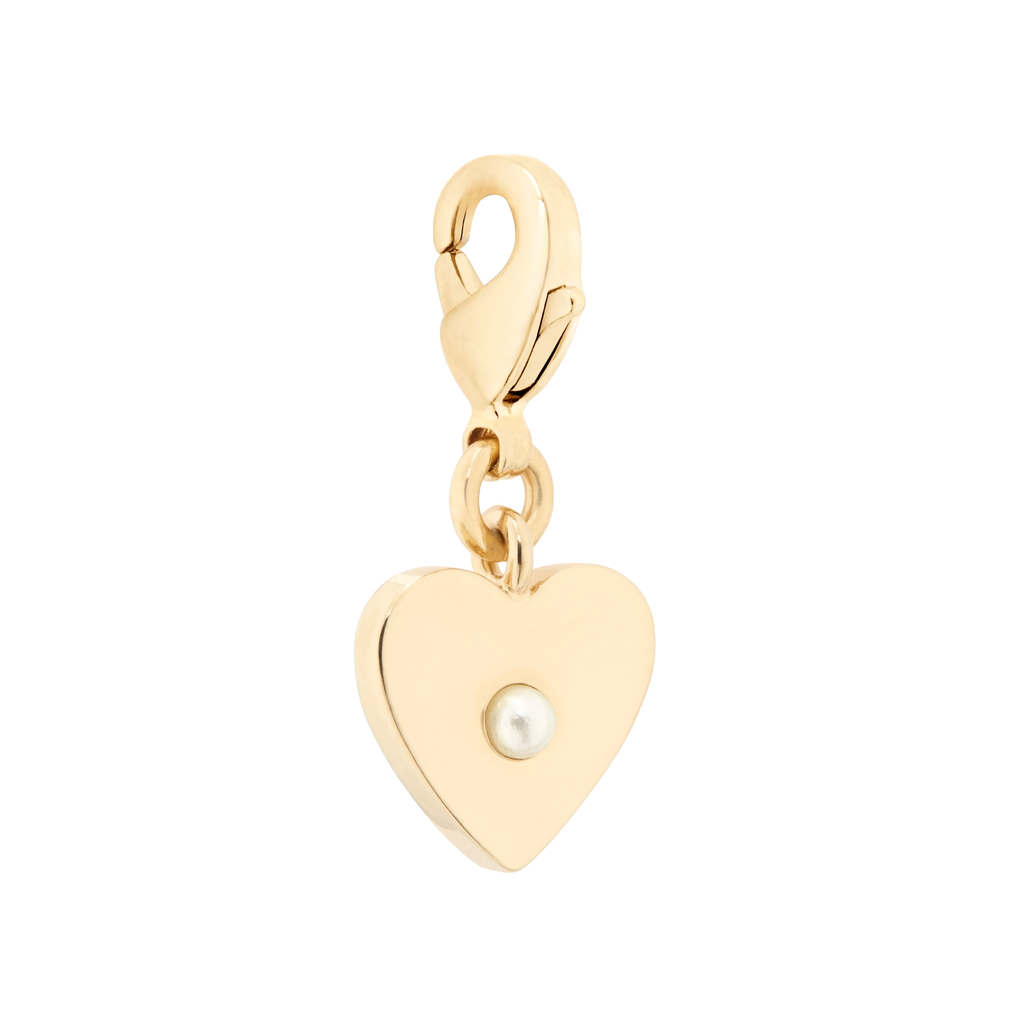 Christian Dior ハート型チャーム  ピンブローチ　ゴールド Christian Dior ハート型チャーム ピンブローチ ゴールド